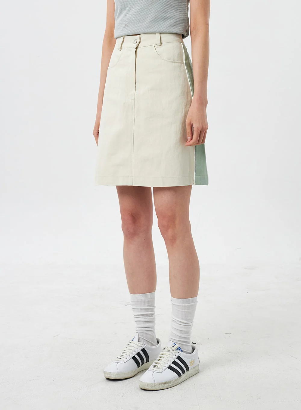 Two Color Mini Skirt CY303 - Image 5