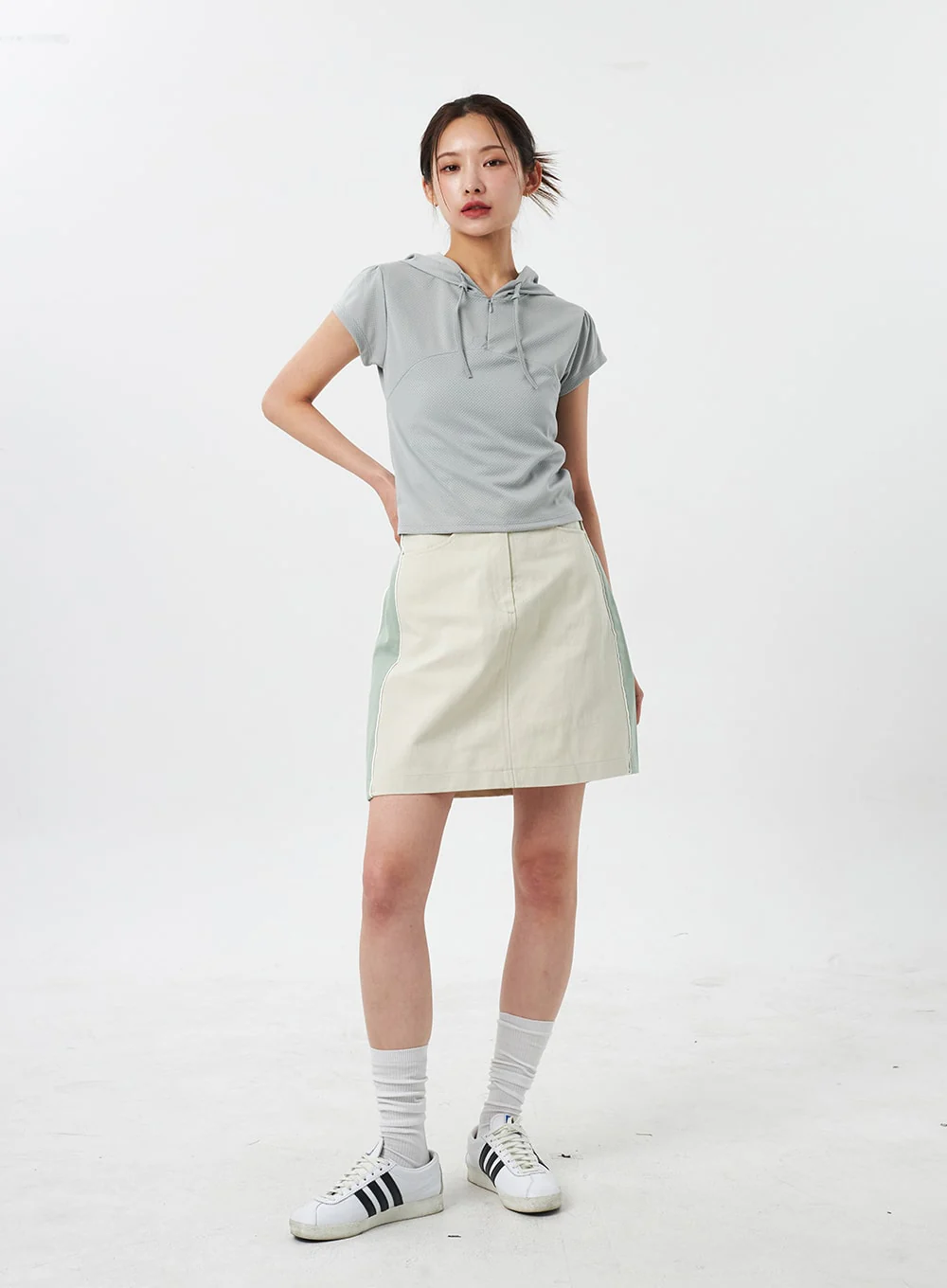 Two Color Mini Skirt CY303 - Image 7
