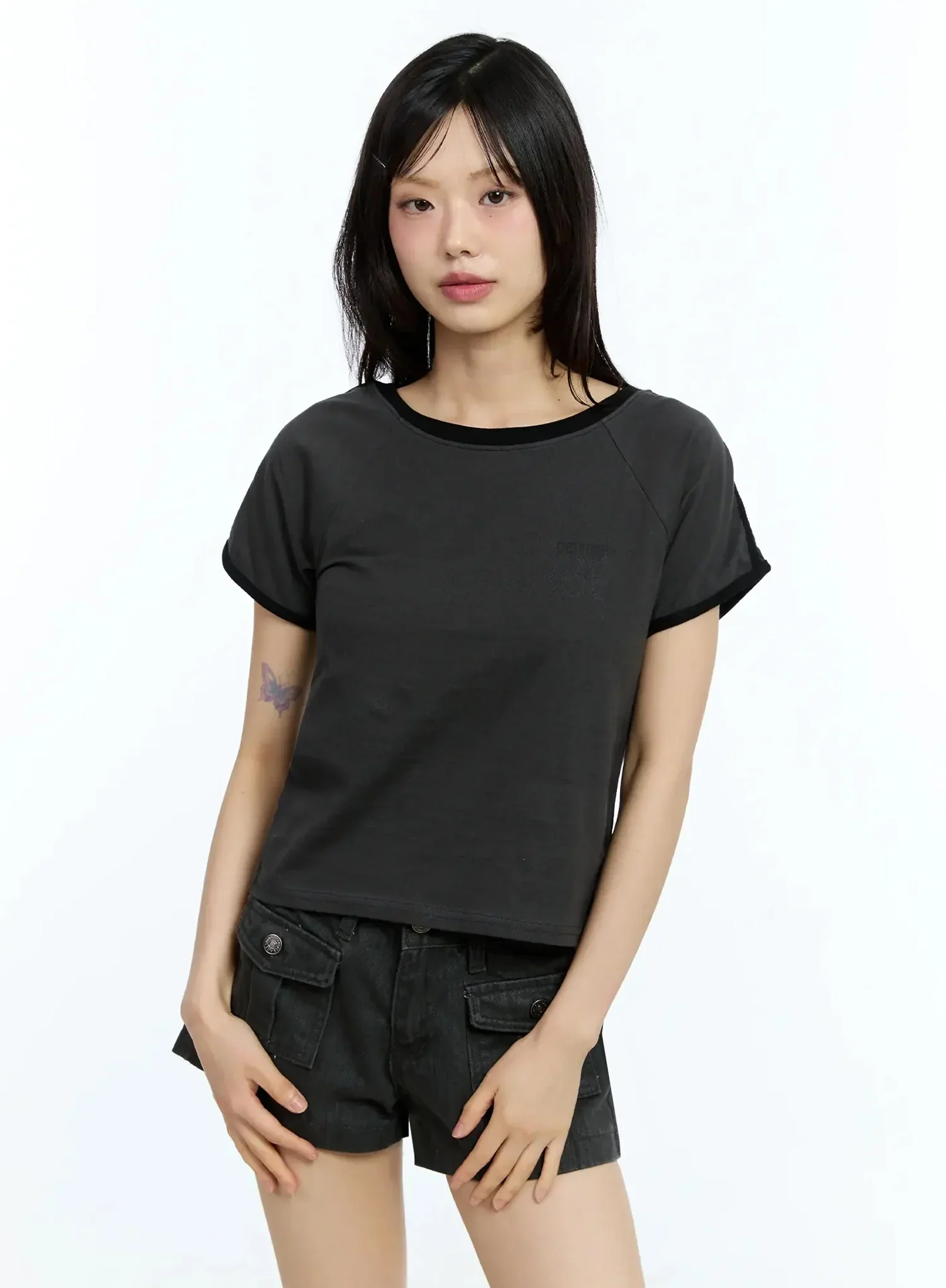 Two-Tone Graphic Tee IU524 - Image 20