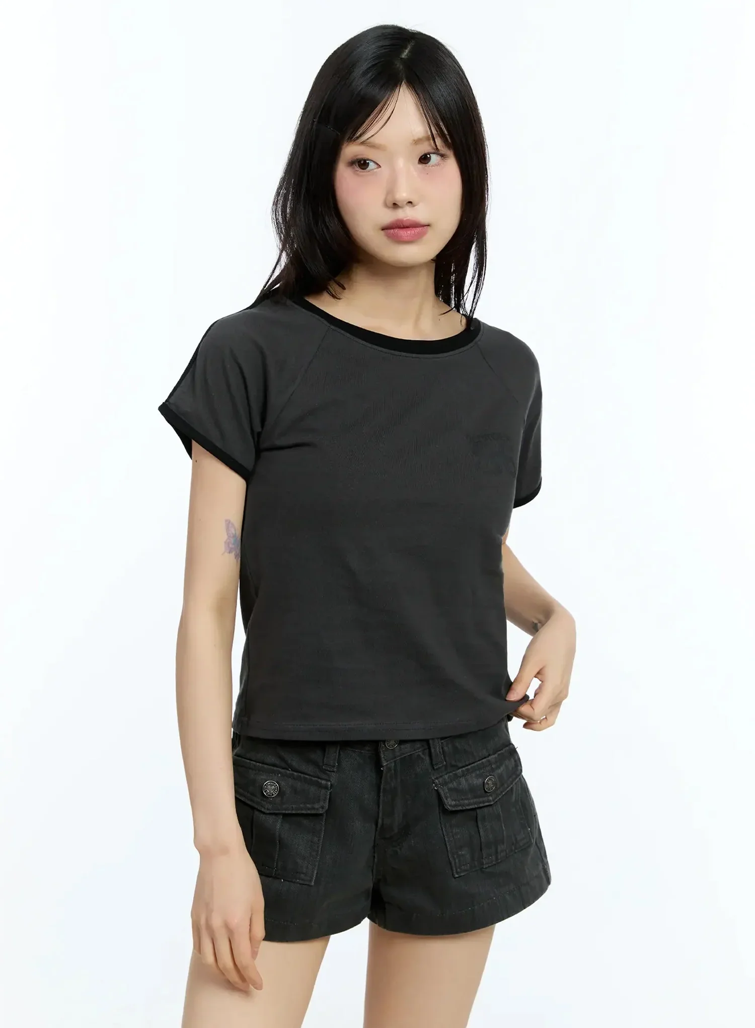 Two-Tone Graphic Tee IU524 - Image 7
