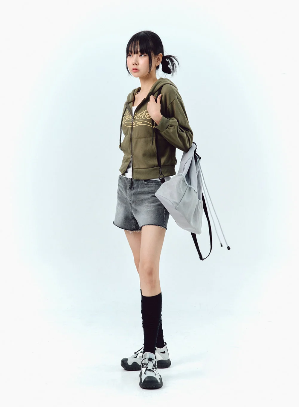 Two-Way Zip-Up Hoodie IG304 - Image 6