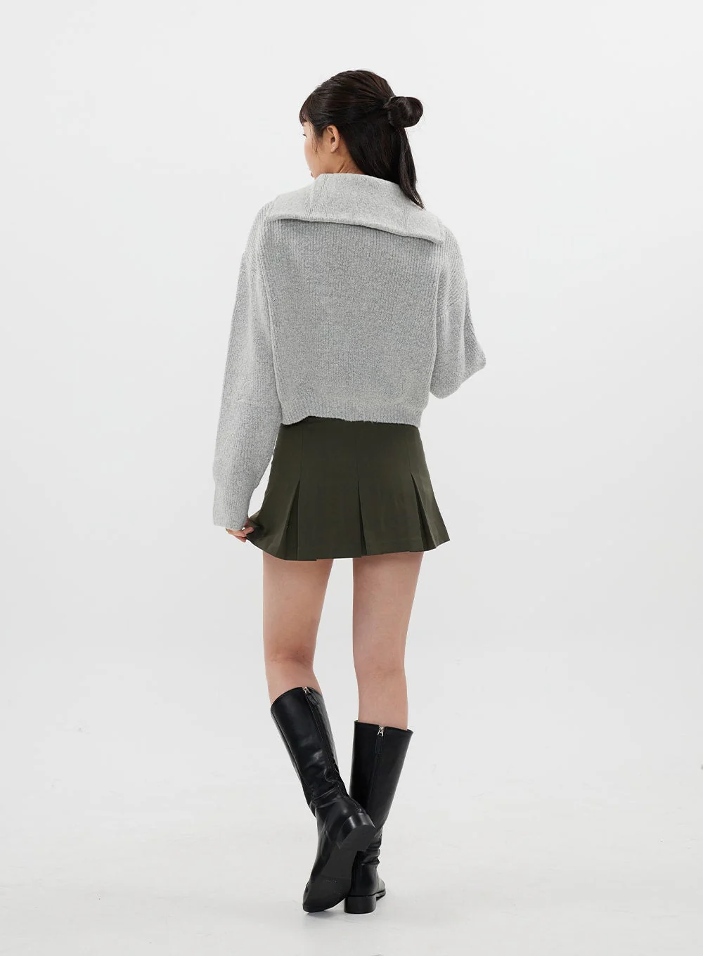 Two Way Zip Up Knit C7102 - Image 11