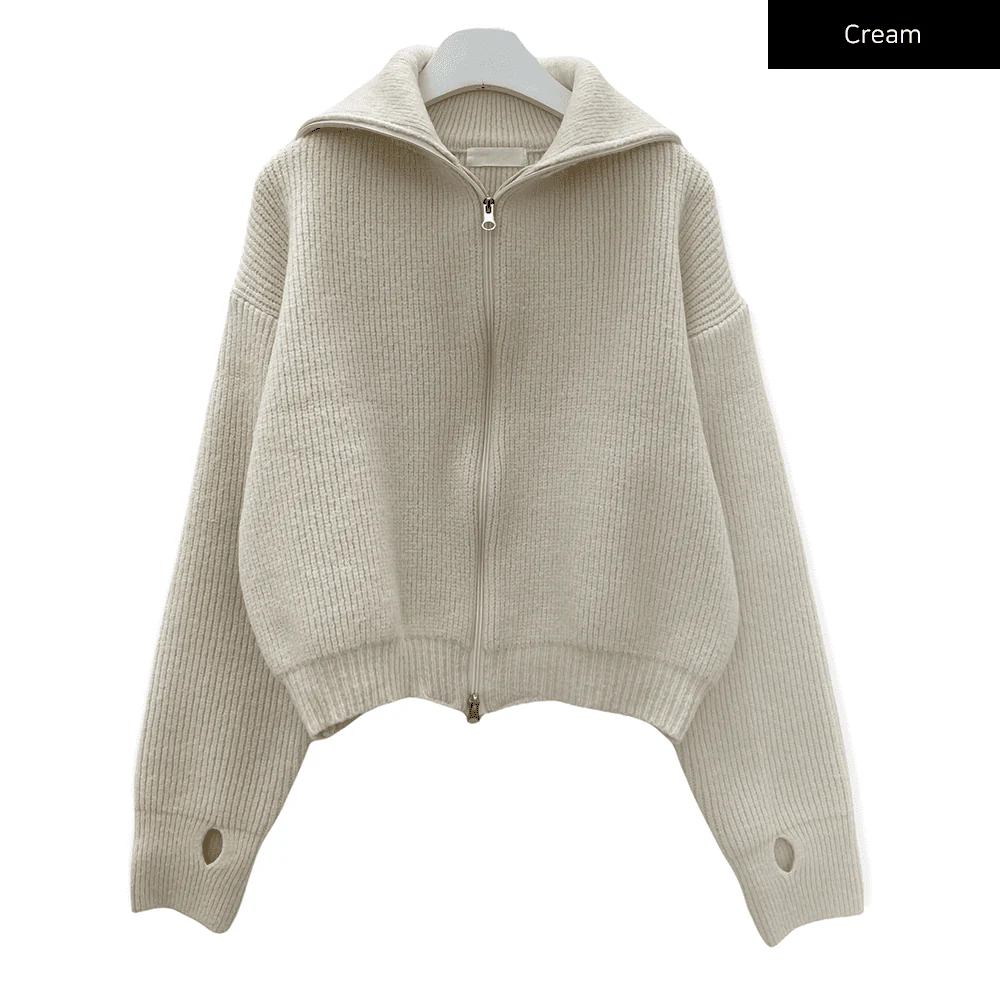 Two Way Zip Up Knit C7102 - Image 14