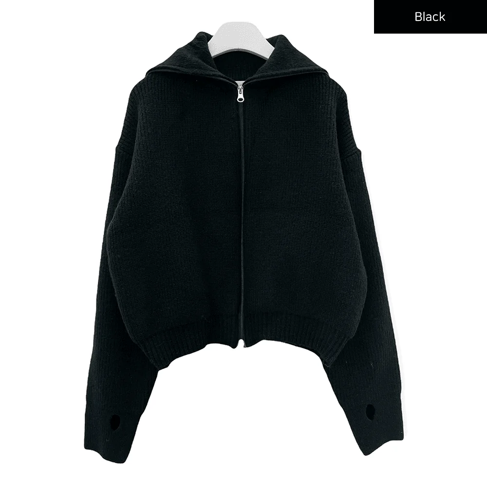 Two Way Zip Up Knit C7102 - Image 15
