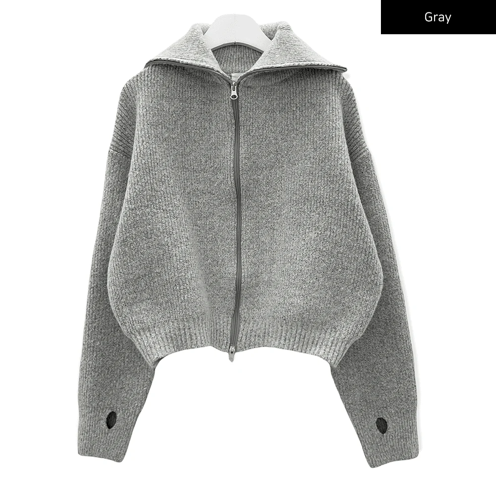 Two Way Zip Up Knit C7102 - Image 16