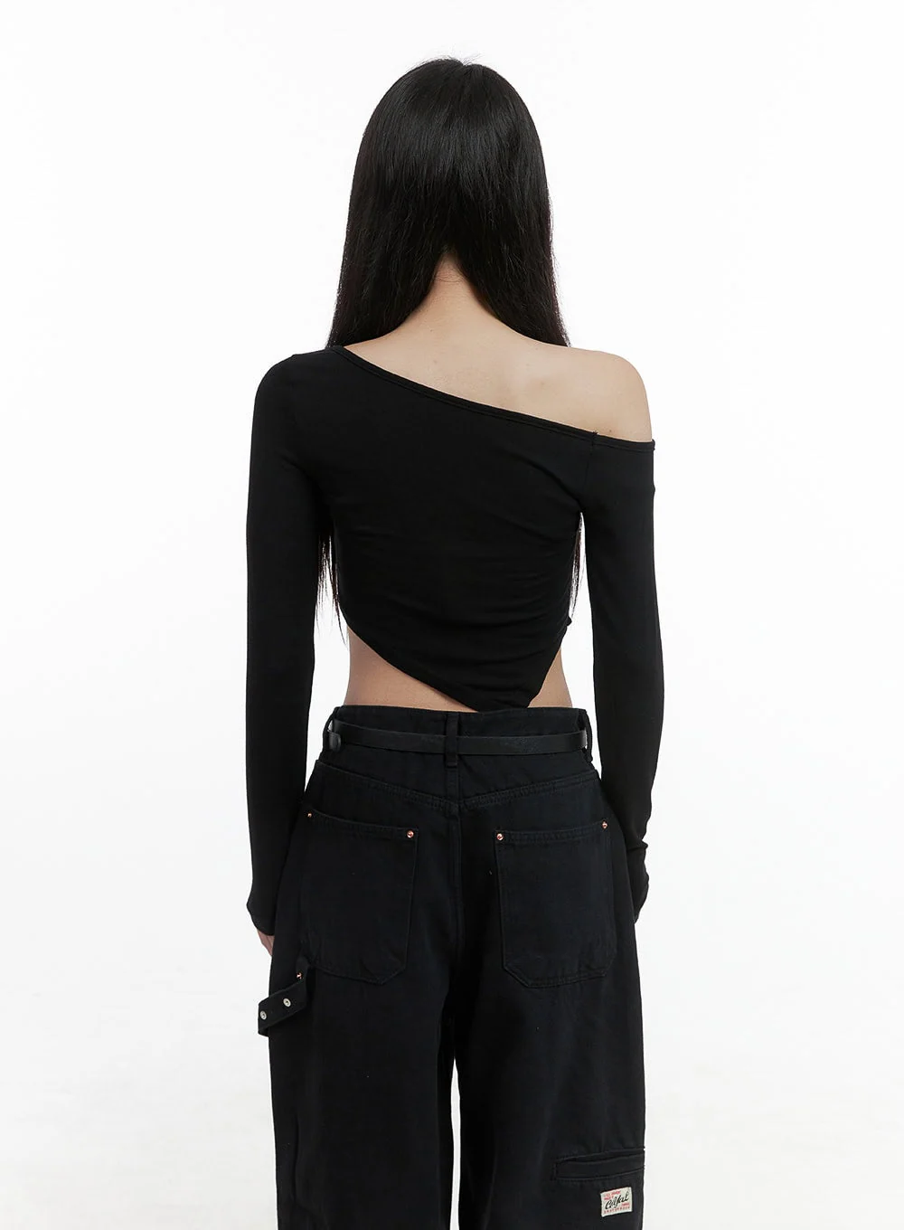 Unbalanced One-Shoulder Crop Top CS430 - Image 5