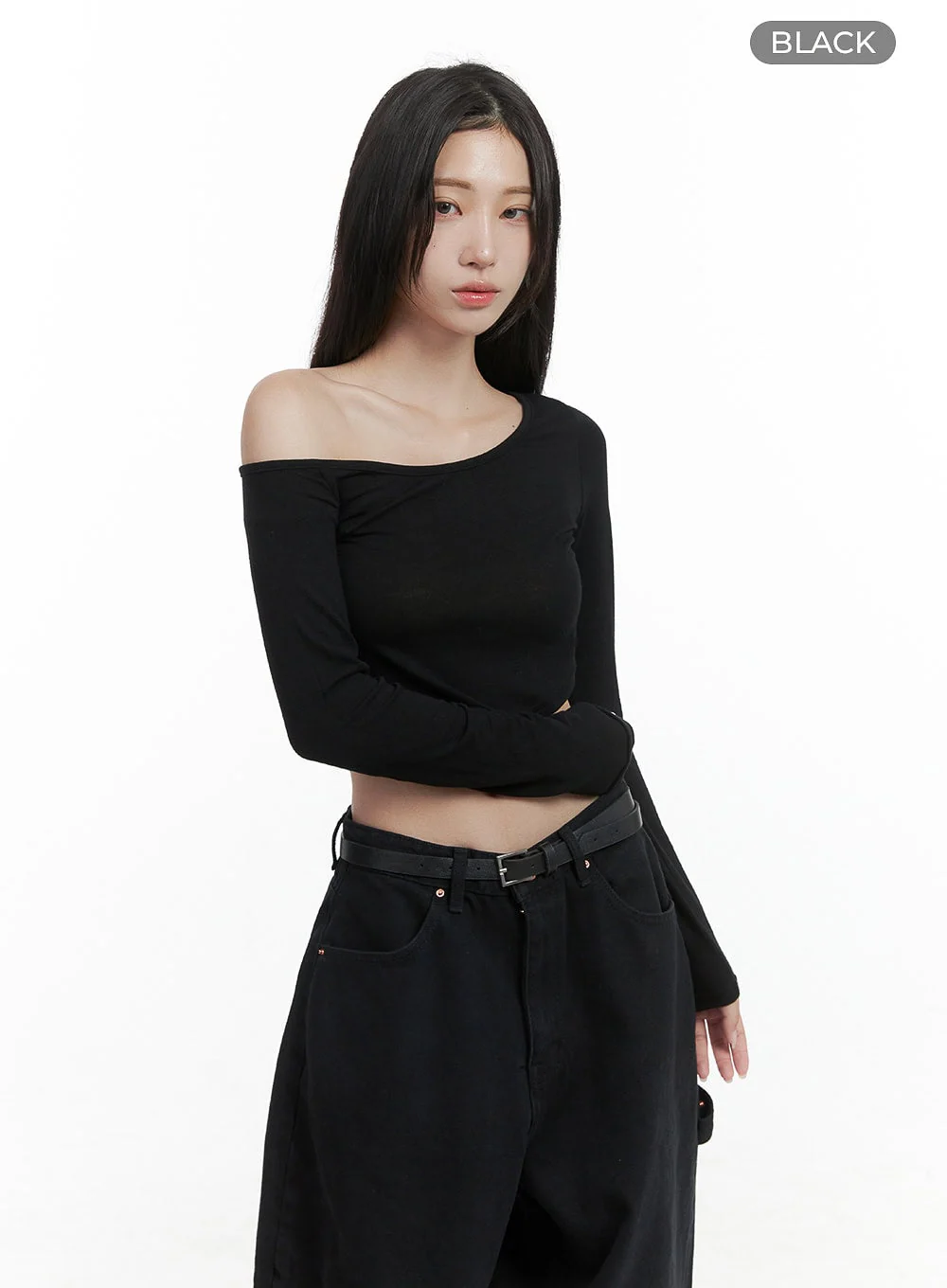 Unbalanced One-Shoulder Crop Top CS430 - Image 6