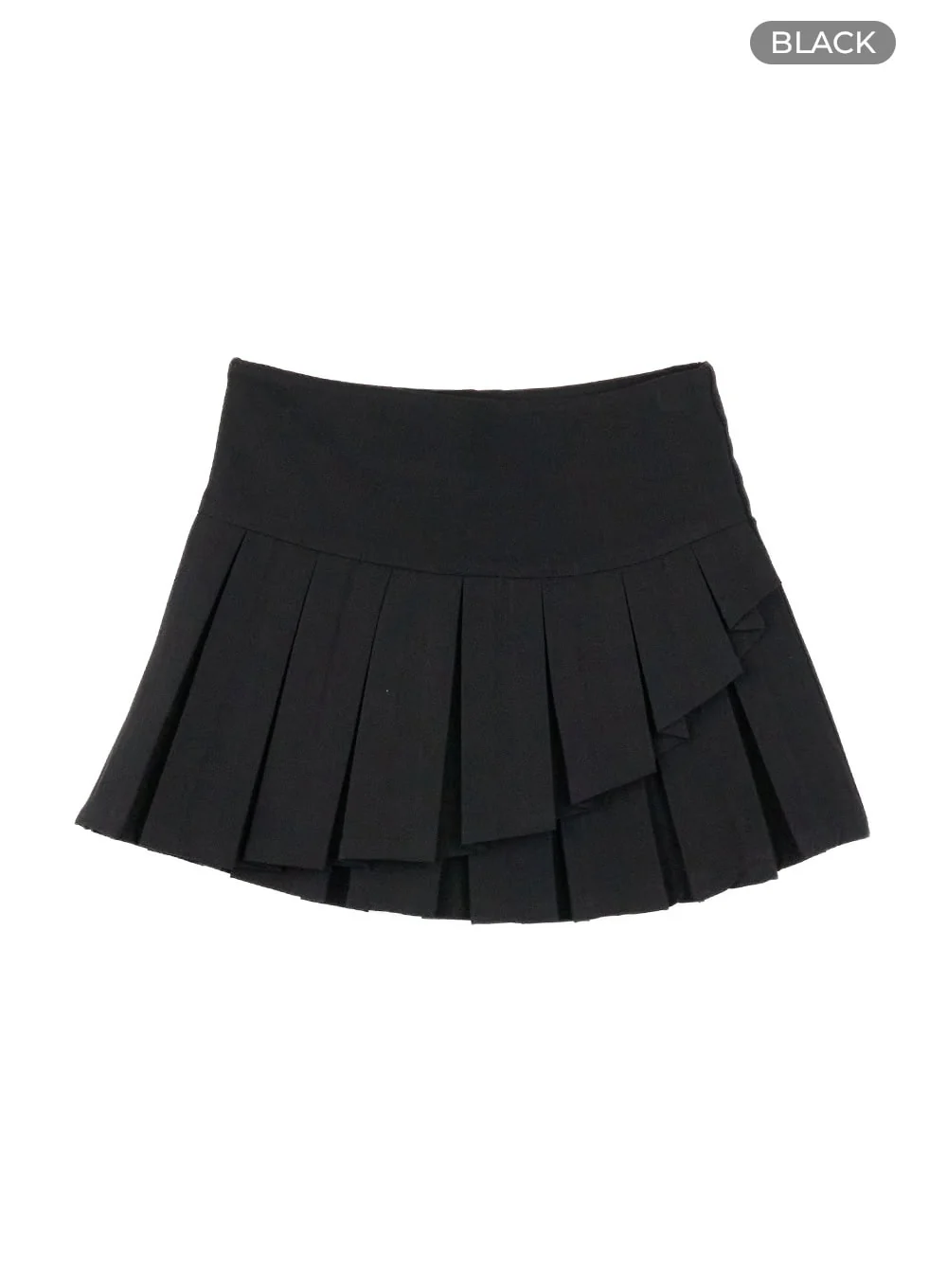 Unbalanced Pleated Mini Skirt CL412 - Image 7