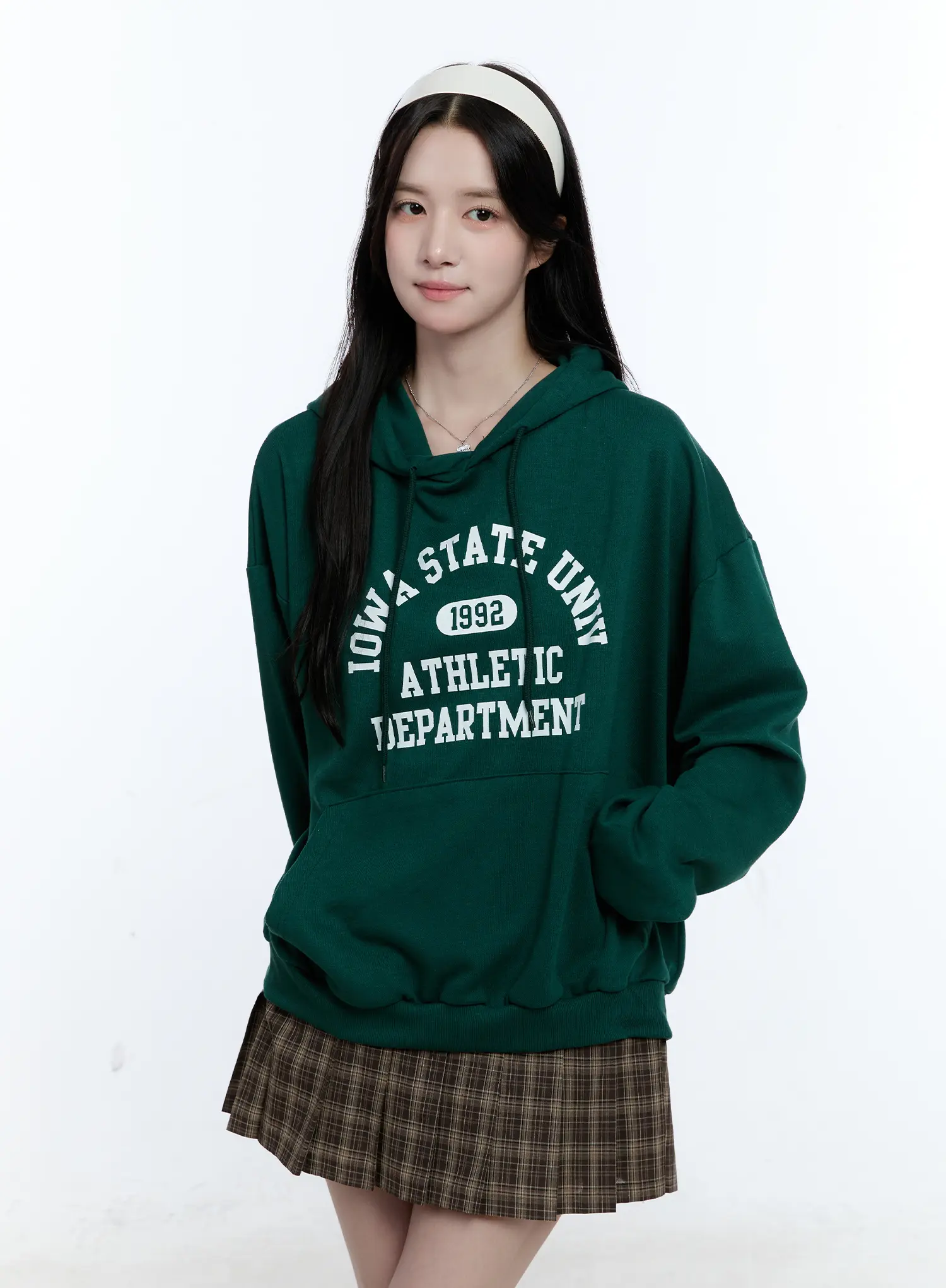 University Print Oversized Hoodie CG514 - Image 12