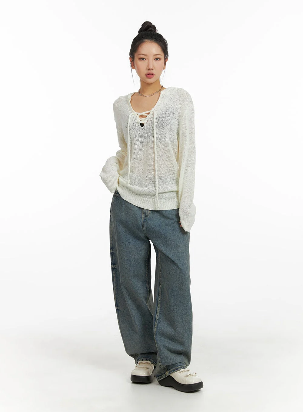 Urban Chic Washed Baggy Jeans CM411 - Image 2