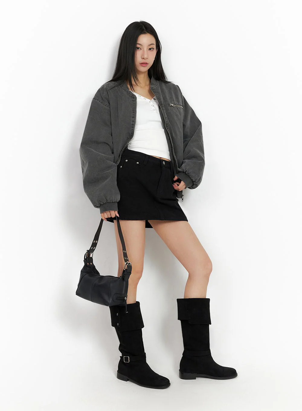Urban Oversized Bomber Jacket ID431 - Image 2