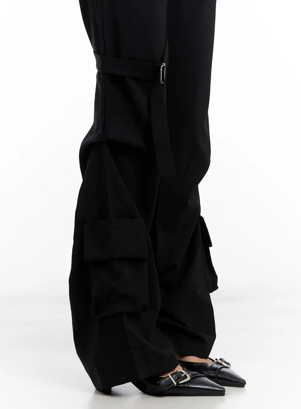 Utility Buckle Flare Pants CL518 - Image 11
