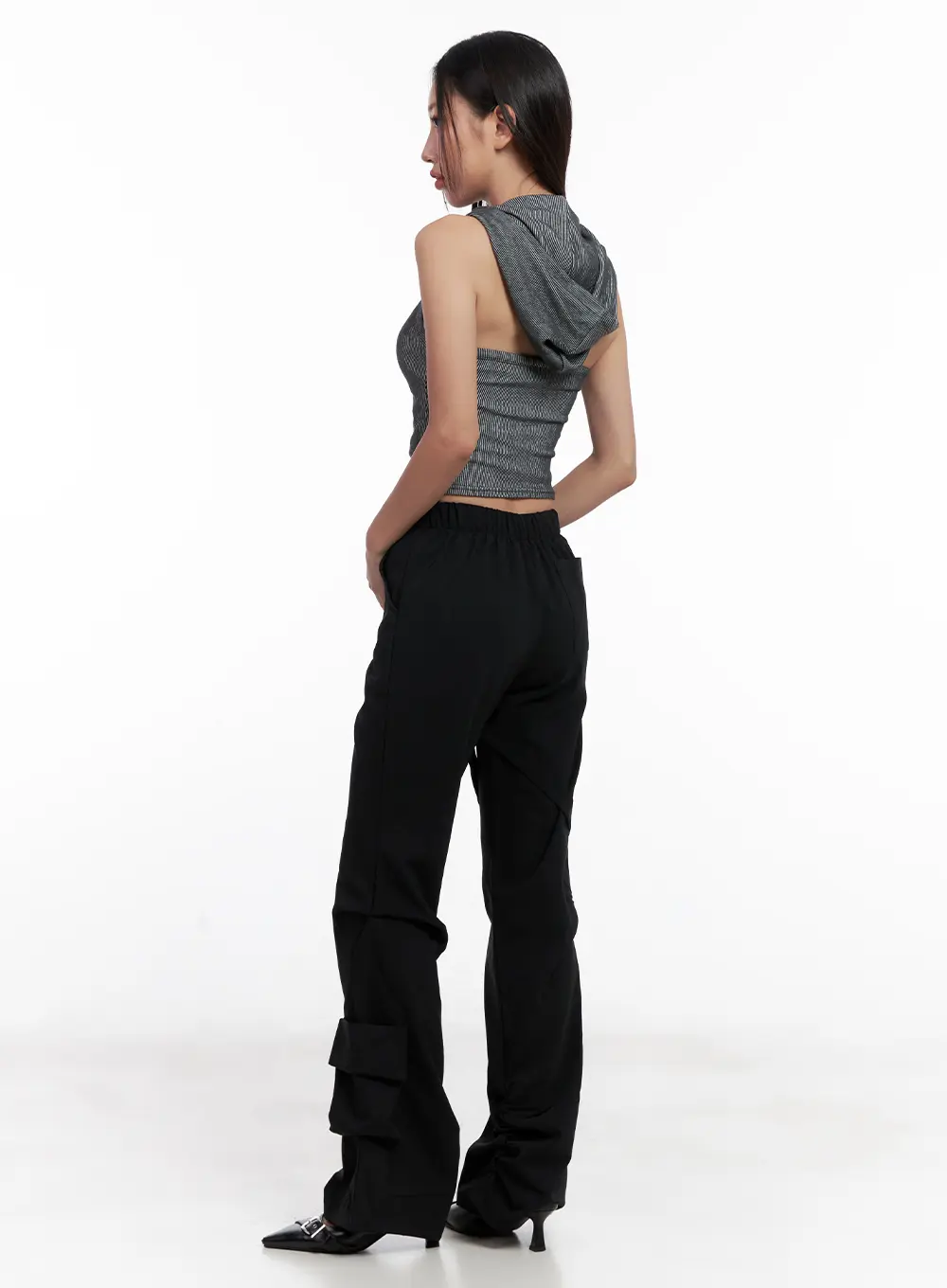 Utility Buckle Flare Pants CL518 - Image 3