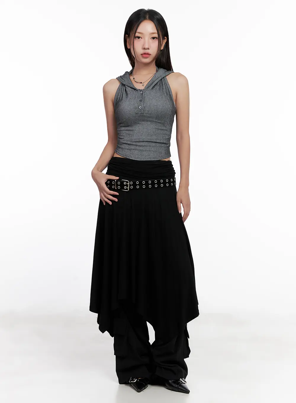 Utility Buckle Flare Pants CL518 - Image 8