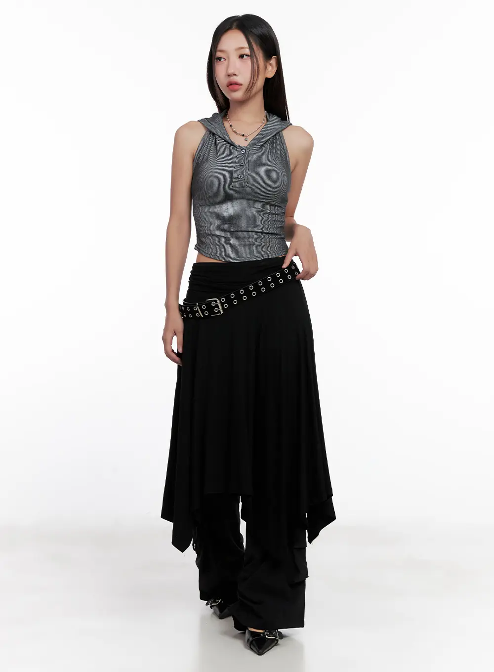 Utility Buckle Flare Pants CL518 - Image 9