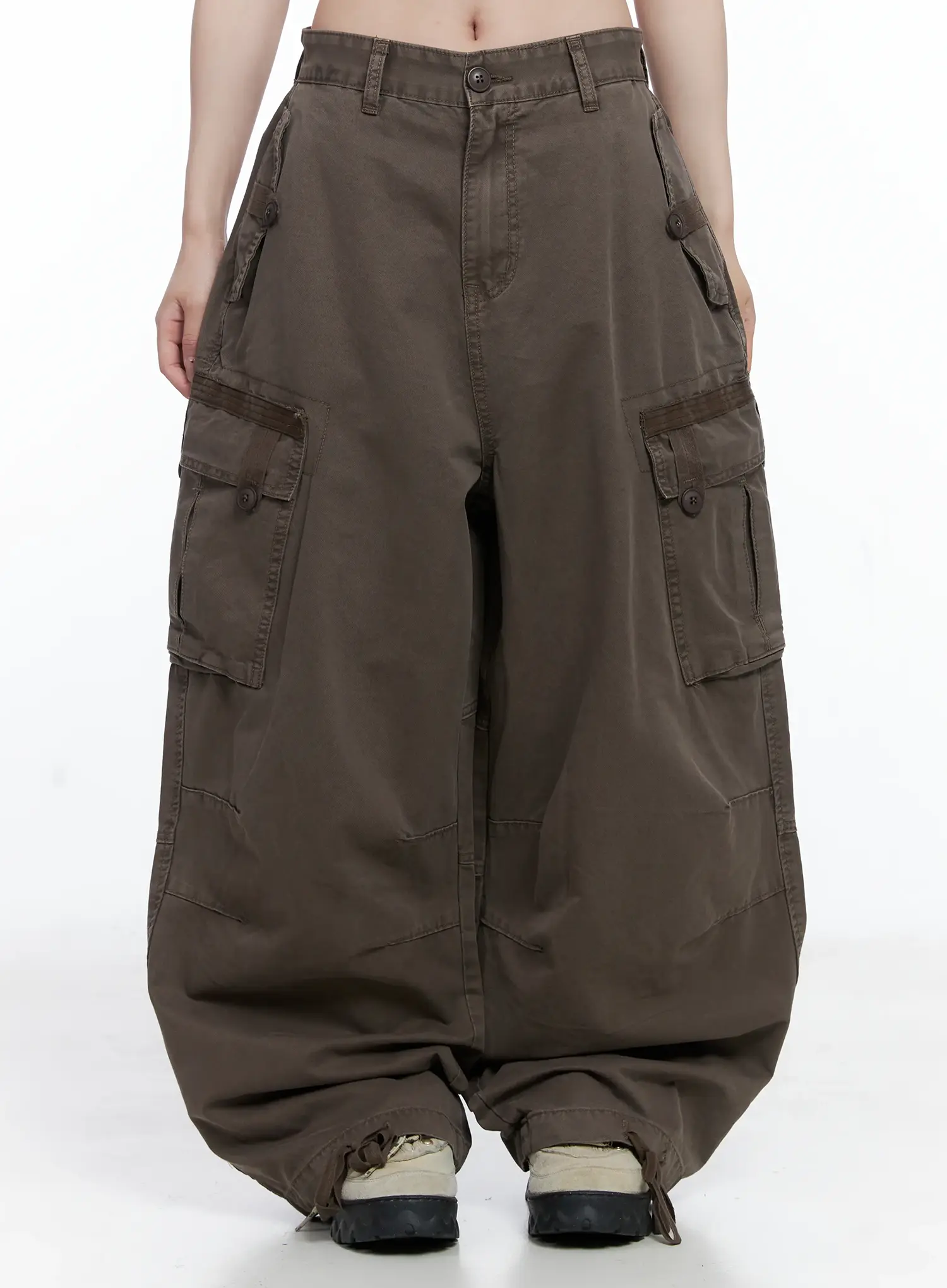 Utility Pocket Wide-Leg Trousers CS501 - Image 10