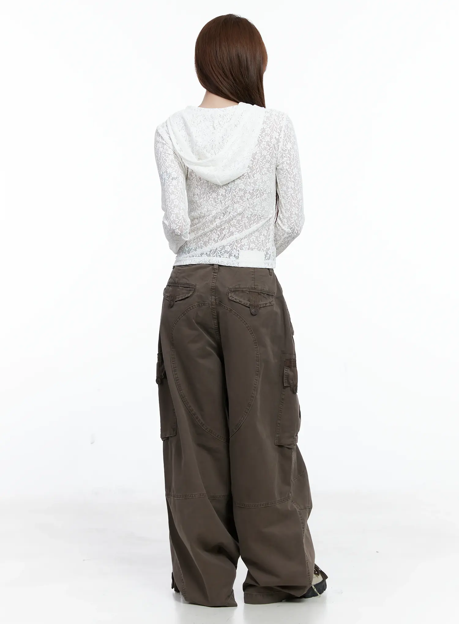 Utility Pocket Wide-Leg Trousers CS501 - Image 4