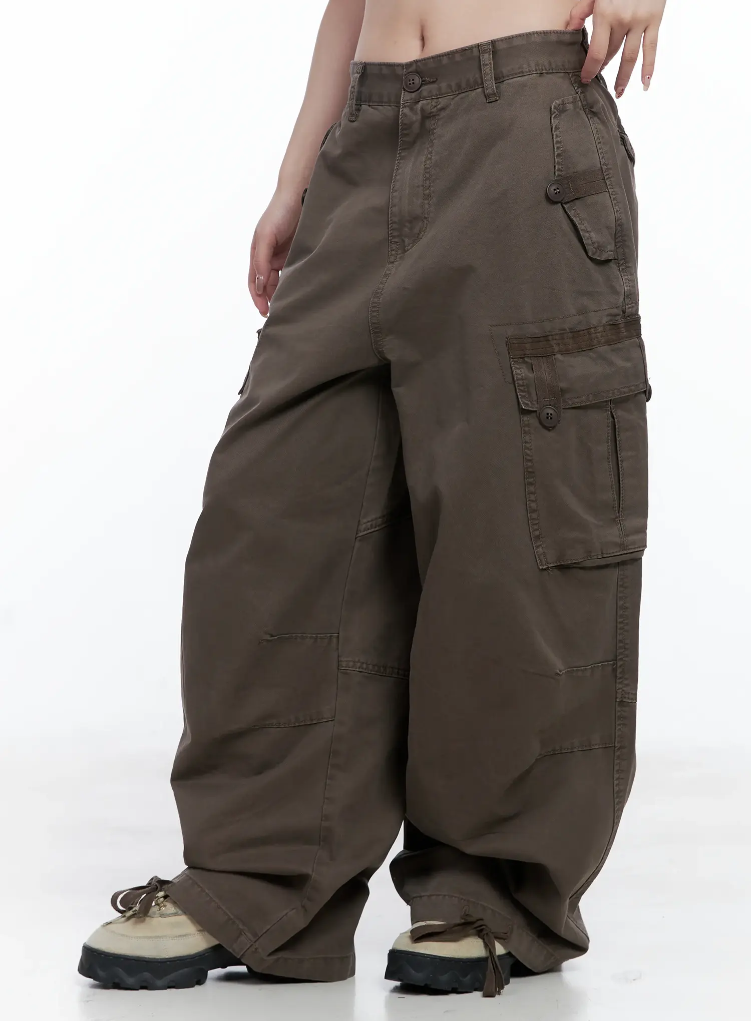 Utility Pocket Wide-Leg Trousers CS501 - Image 5