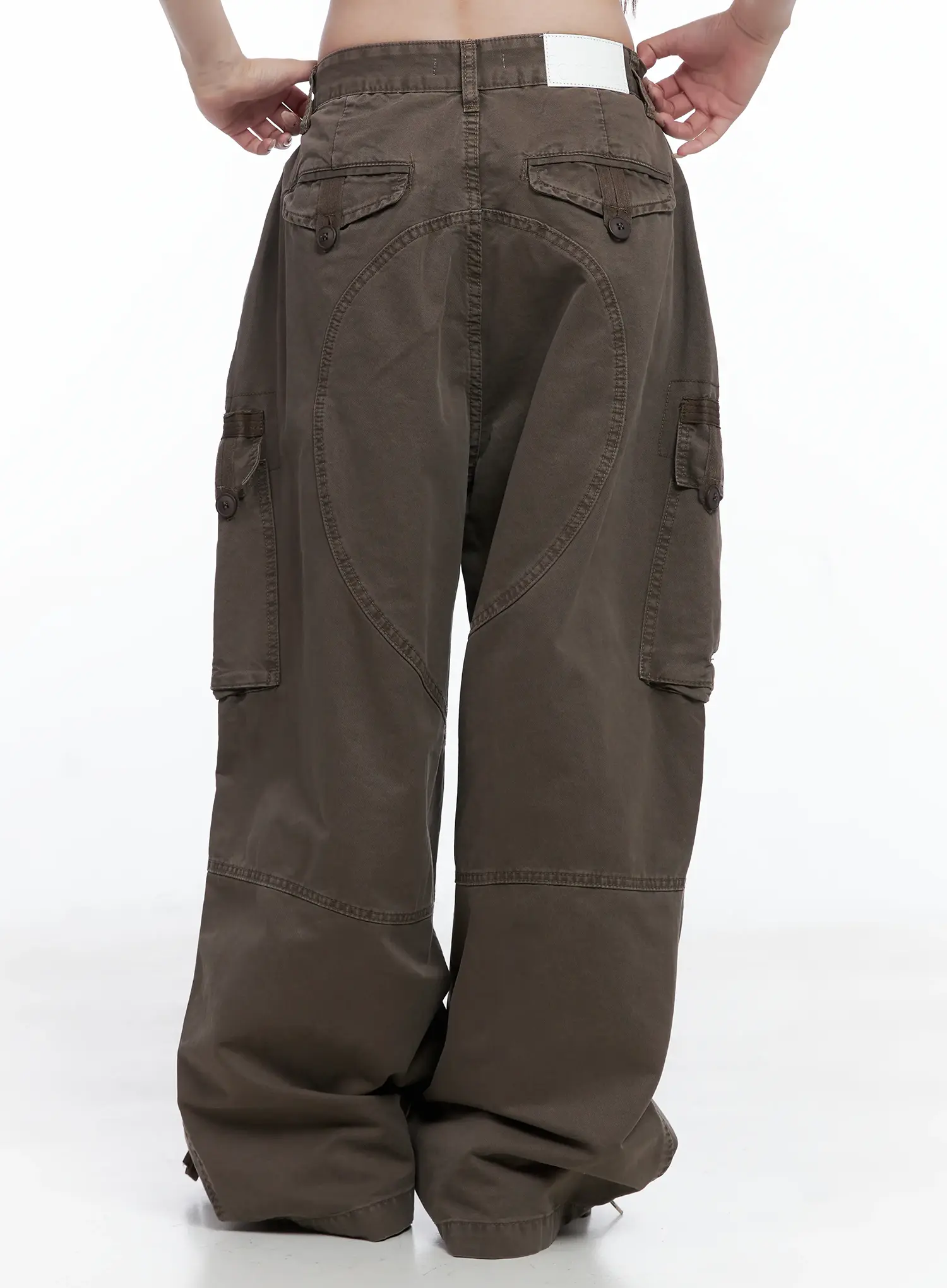 Utility Pocket Wide-Leg Trousers CS501 - Image 6