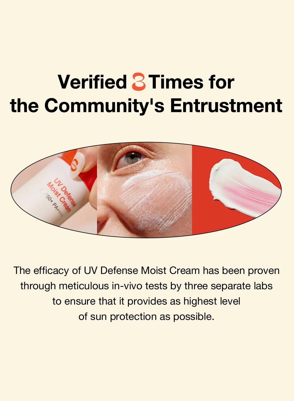 UV Defense Moist Cream SPF50+ PA++++ (50g) - Image 6