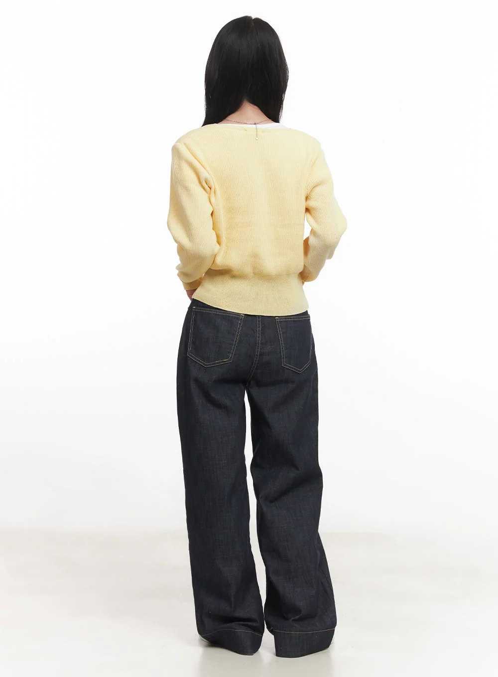 V-Neck Cropped Cardigan CA510 - Image 7