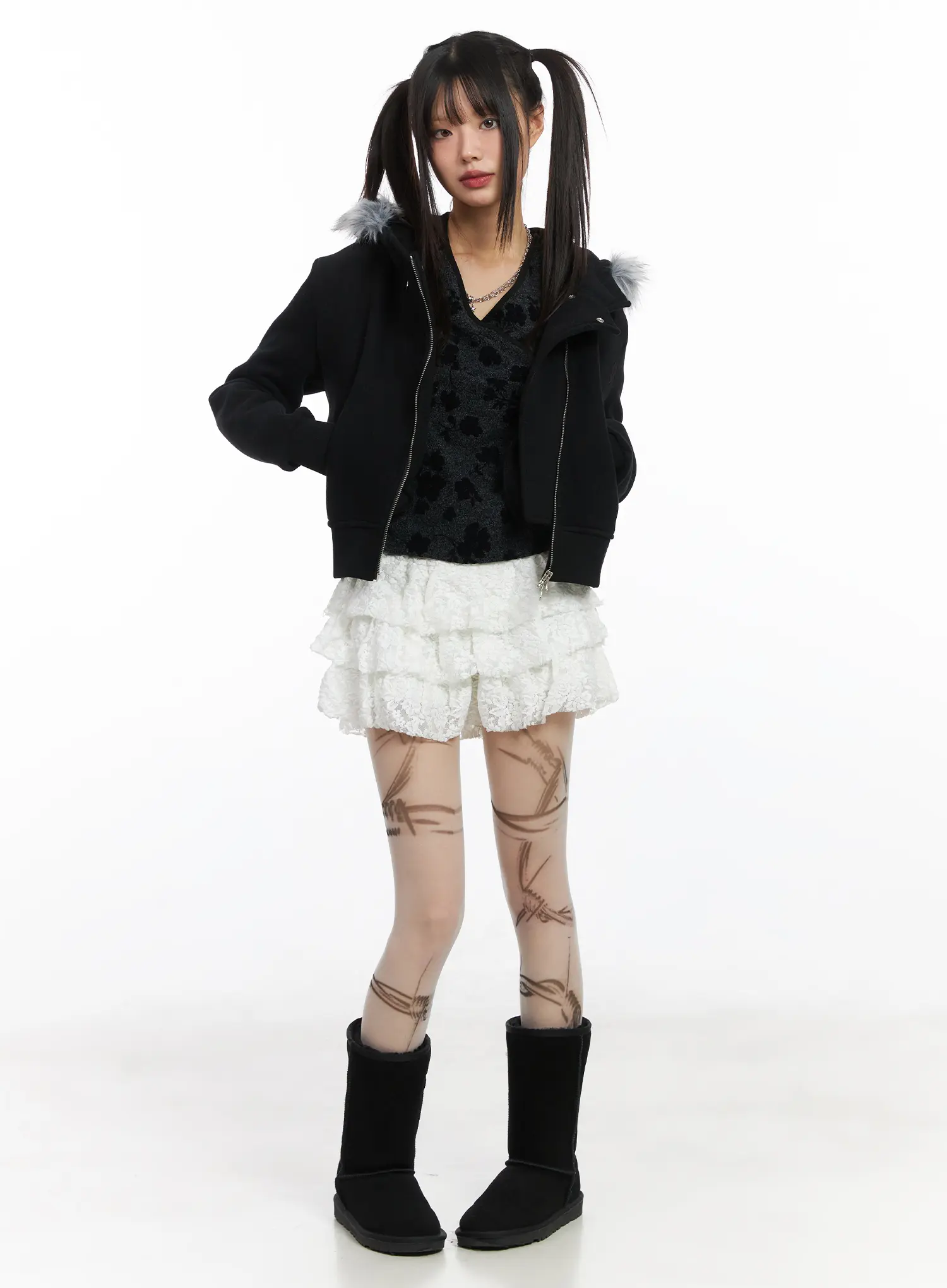 V-Neck Floral Wrap Long Sleeve Top CD518 - Image 6