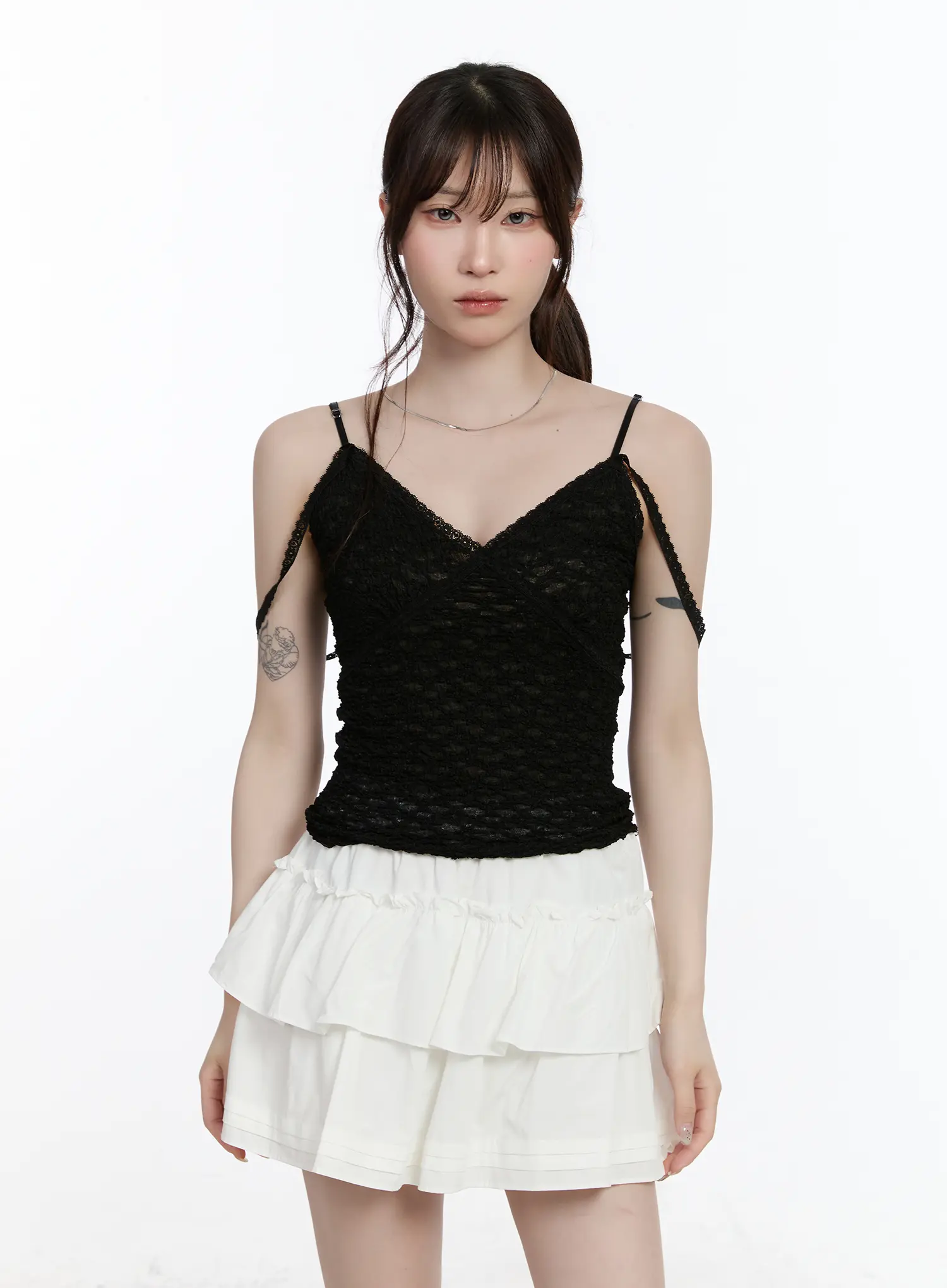 V-Neck Lace Cami Top CA502 - Image 10