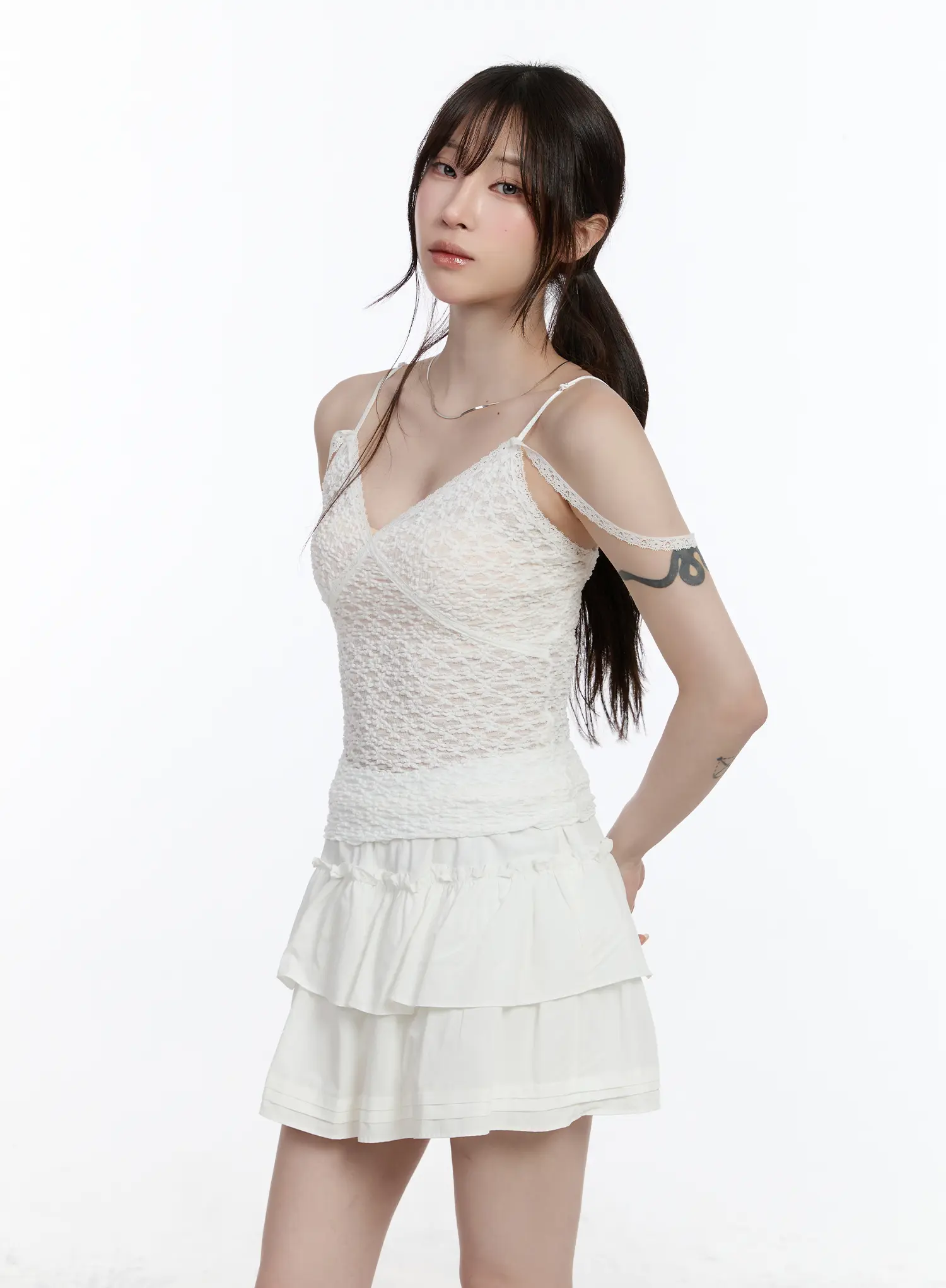 V-Neck Lace Cami Top CA502 - Image 6