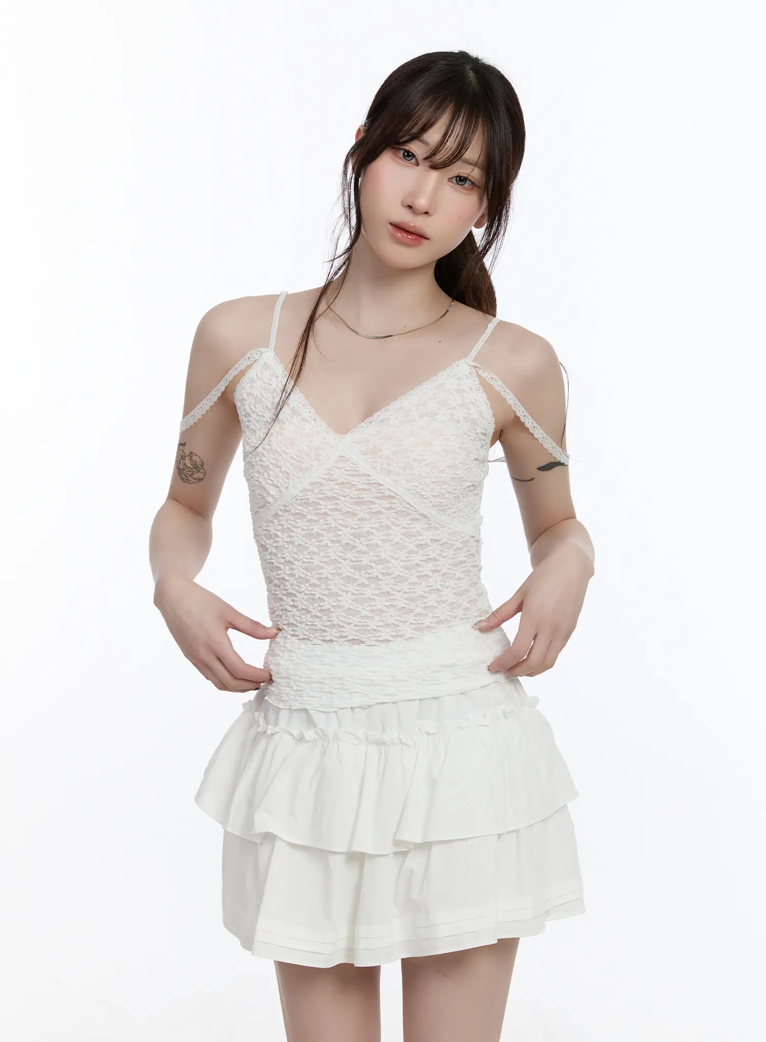 V-Neck Lace Cami Top CA502 - Image 9