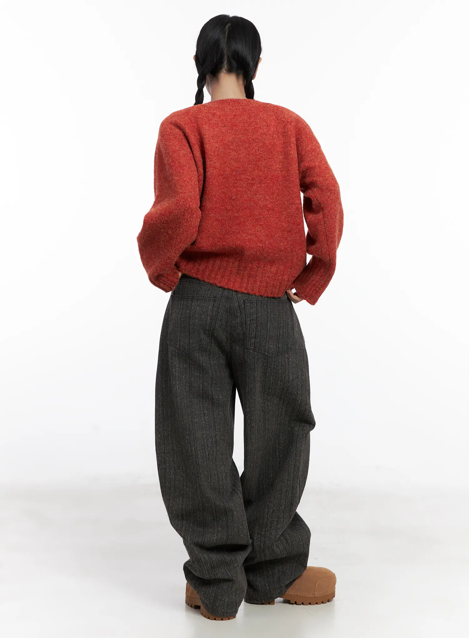 V-Neck Long Sleeve Sweater CN528 - Image 5