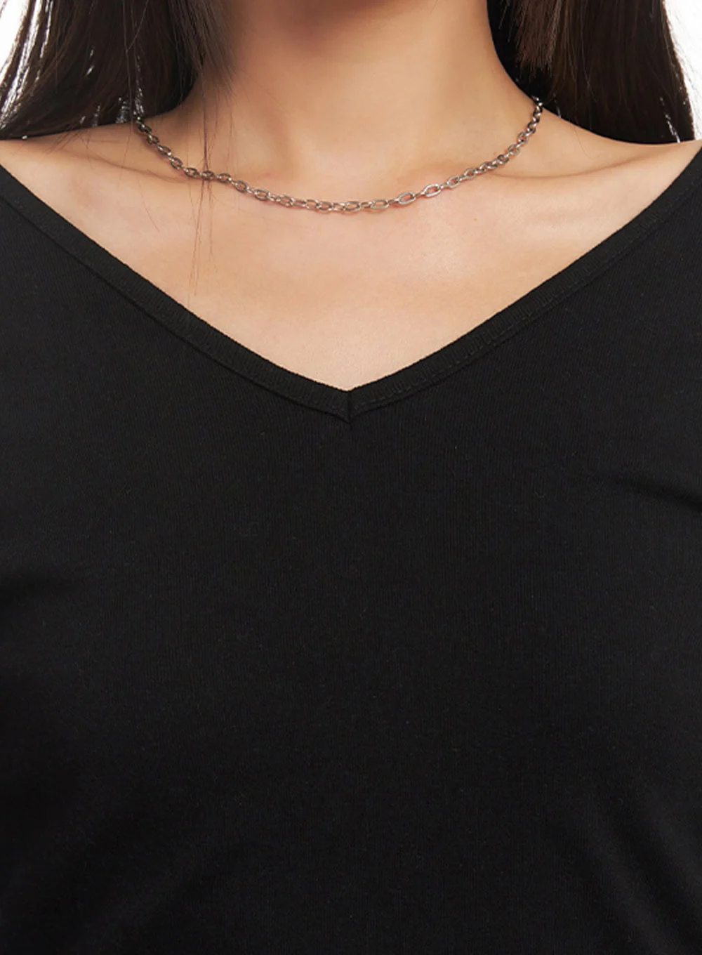 V-Neck Long Sleeve Top IA507 - Image 4