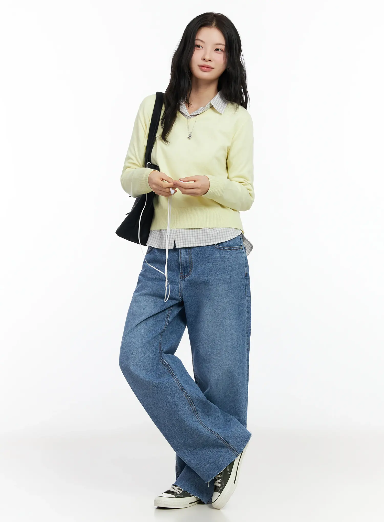 V-Neck Loose-Fit Knit IM524 - Image 8