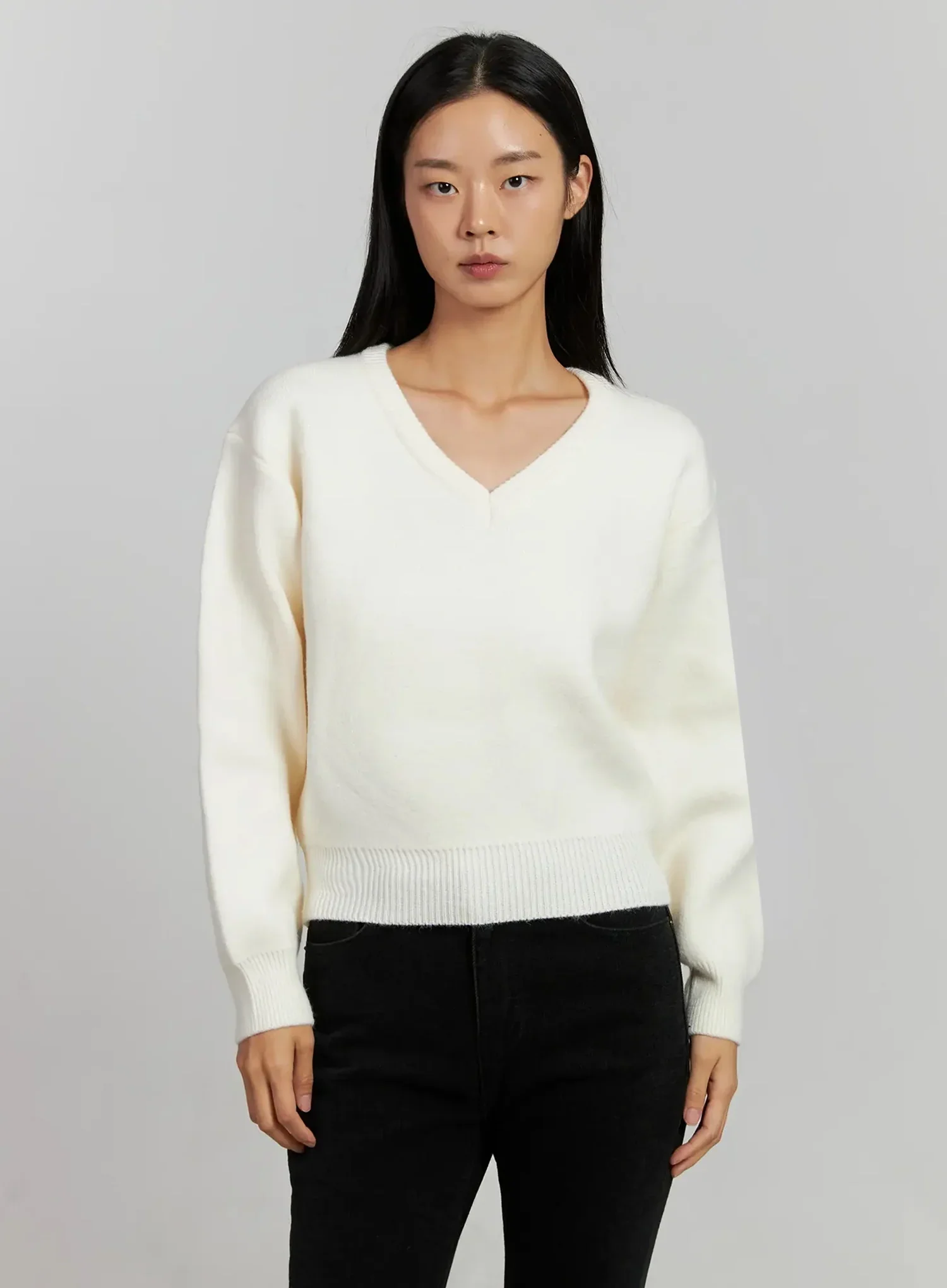 V-Neck Nit Pullover IJ505 - Image 13