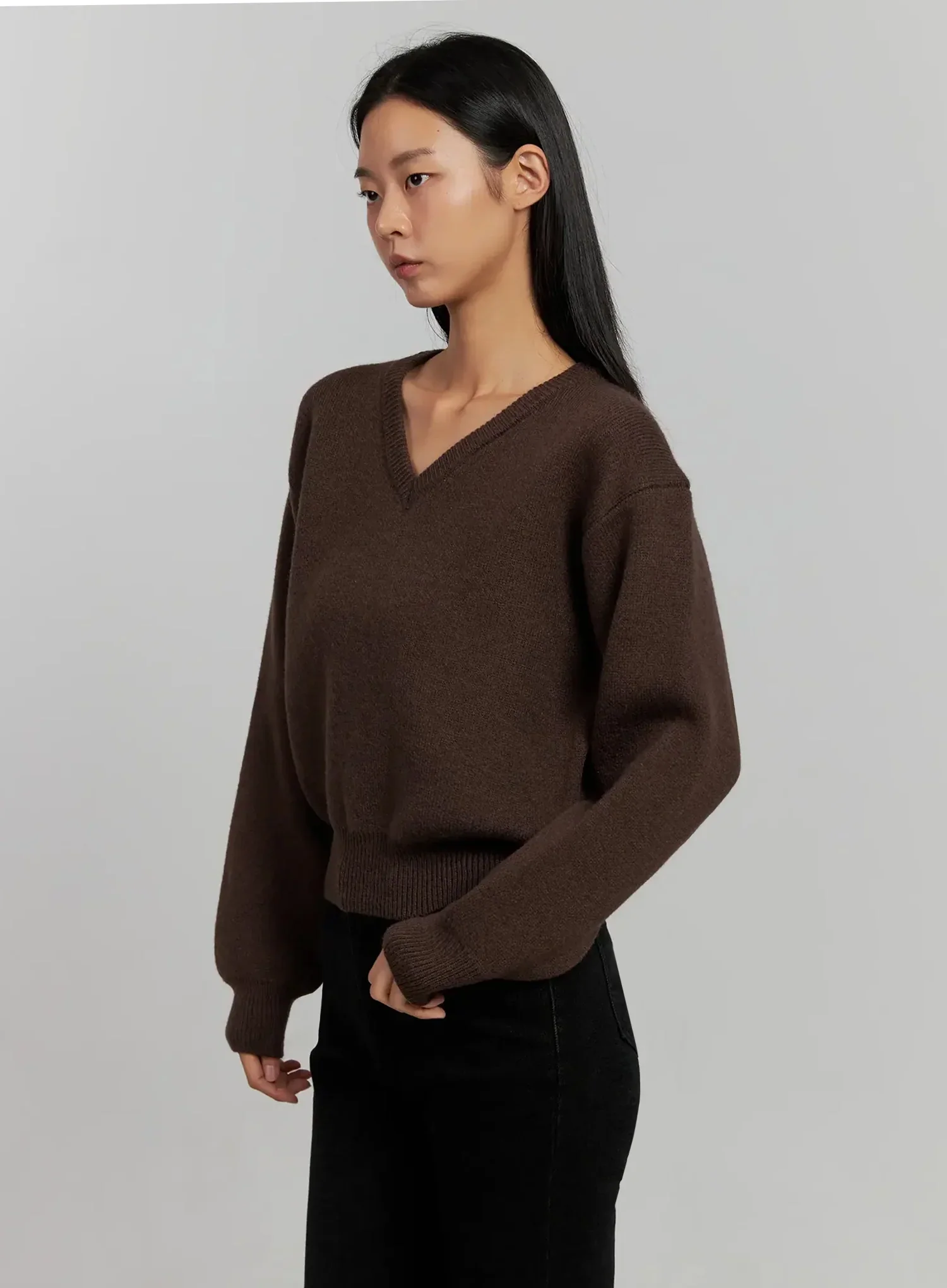 V-Neck Nit Pullover IJ505 - Image 14