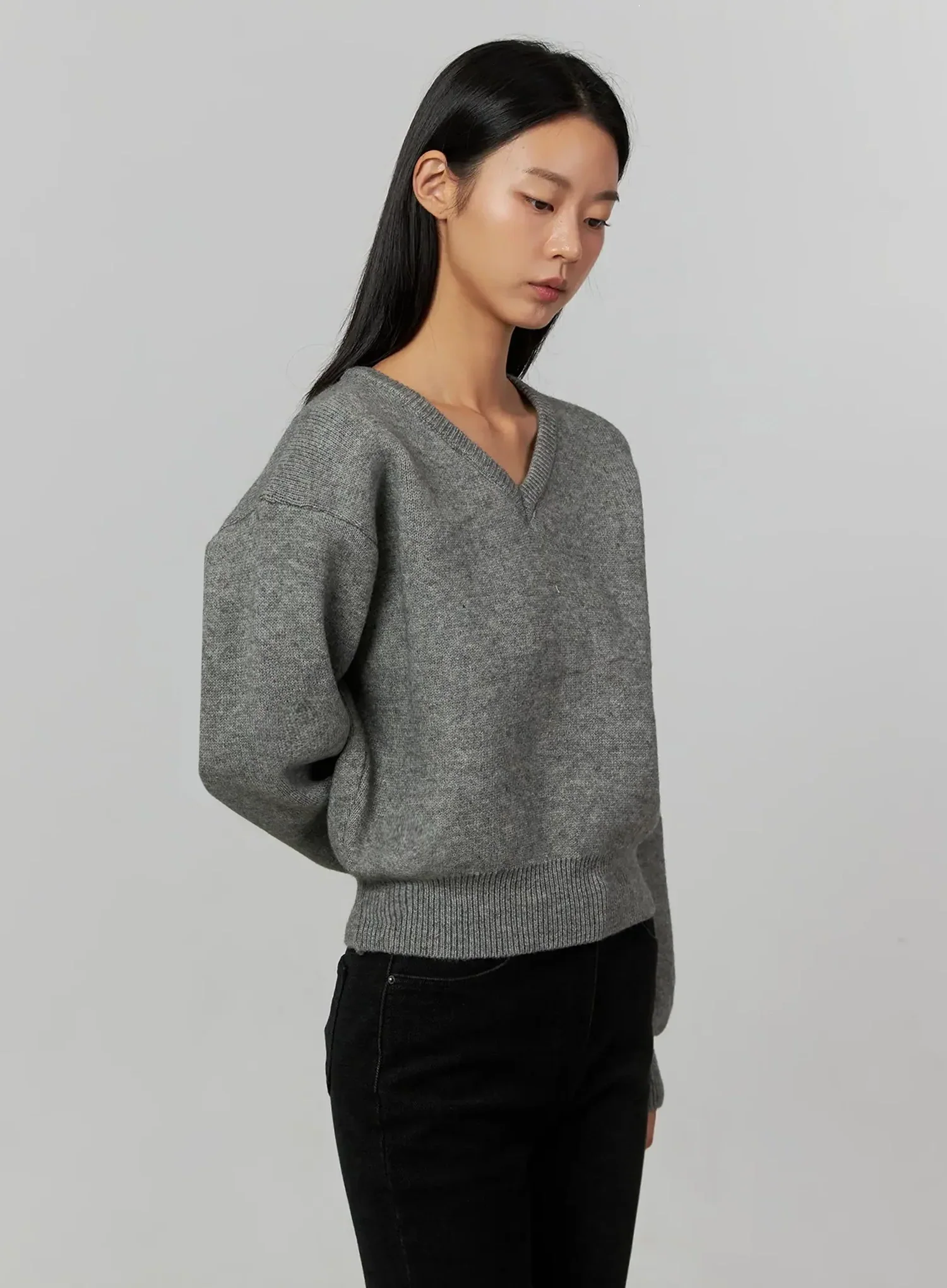 V-Neck Nit Pullover IJ505 - Image 15