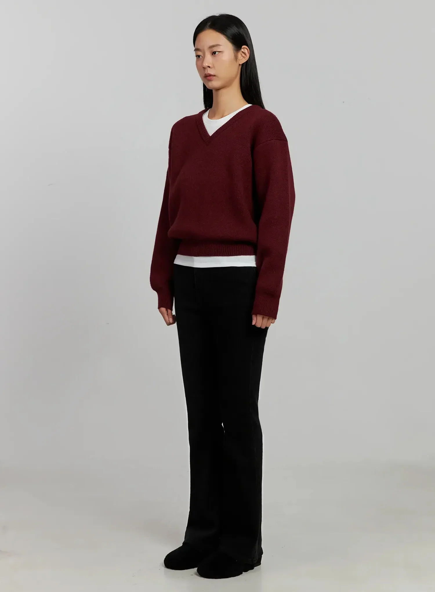 V-Neck Nit Pullover IJ505 - Image 5