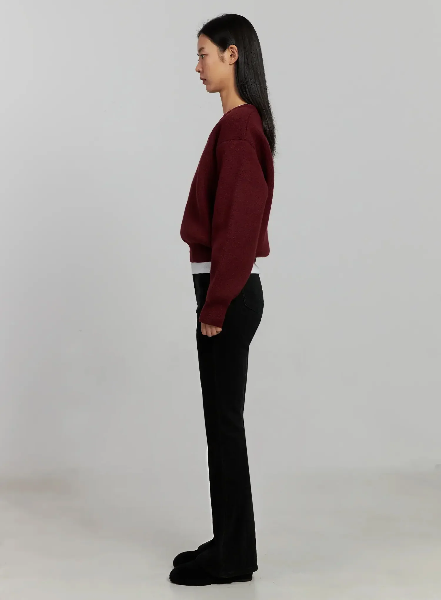 V-Neck Nit Pullover IJ505 - Image 6
