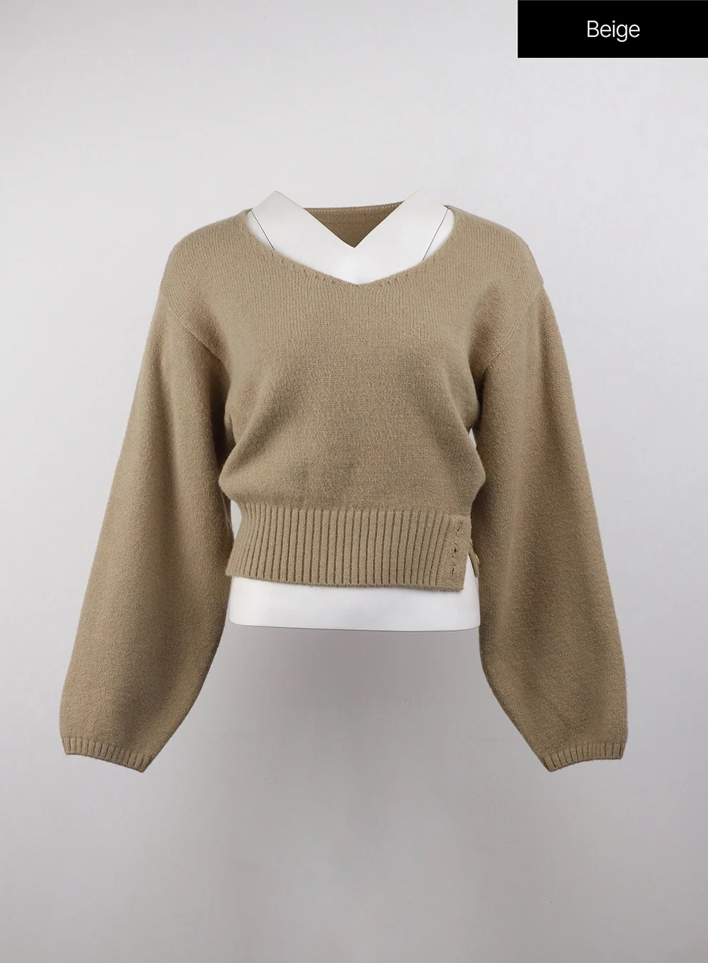 V-Neck Solid Sweater OJ411 - Image 11