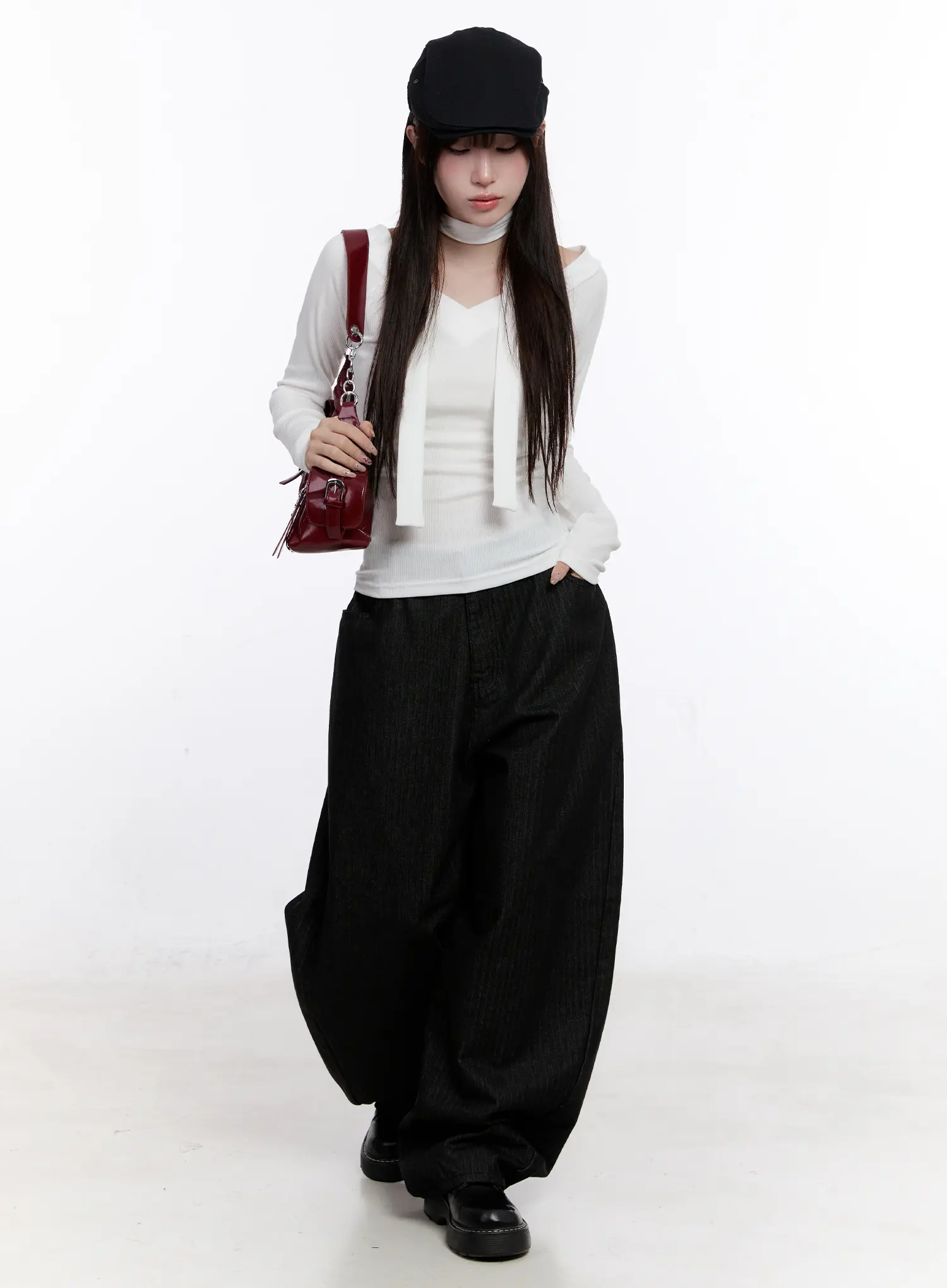 Vada Stitched Wide Leg Jeans CS530 - Image 2