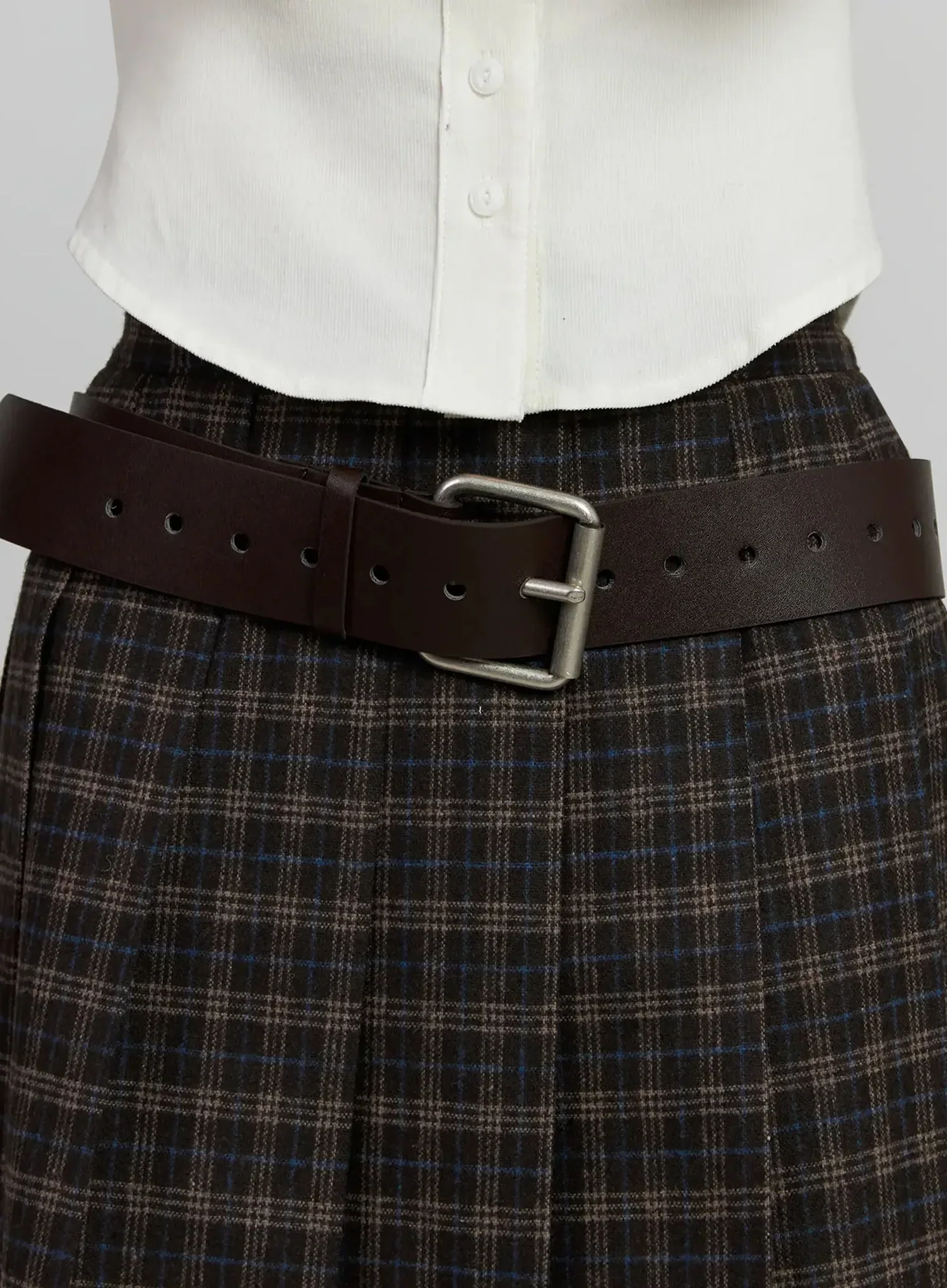 Vegan Leather Bold Belt IJ502
