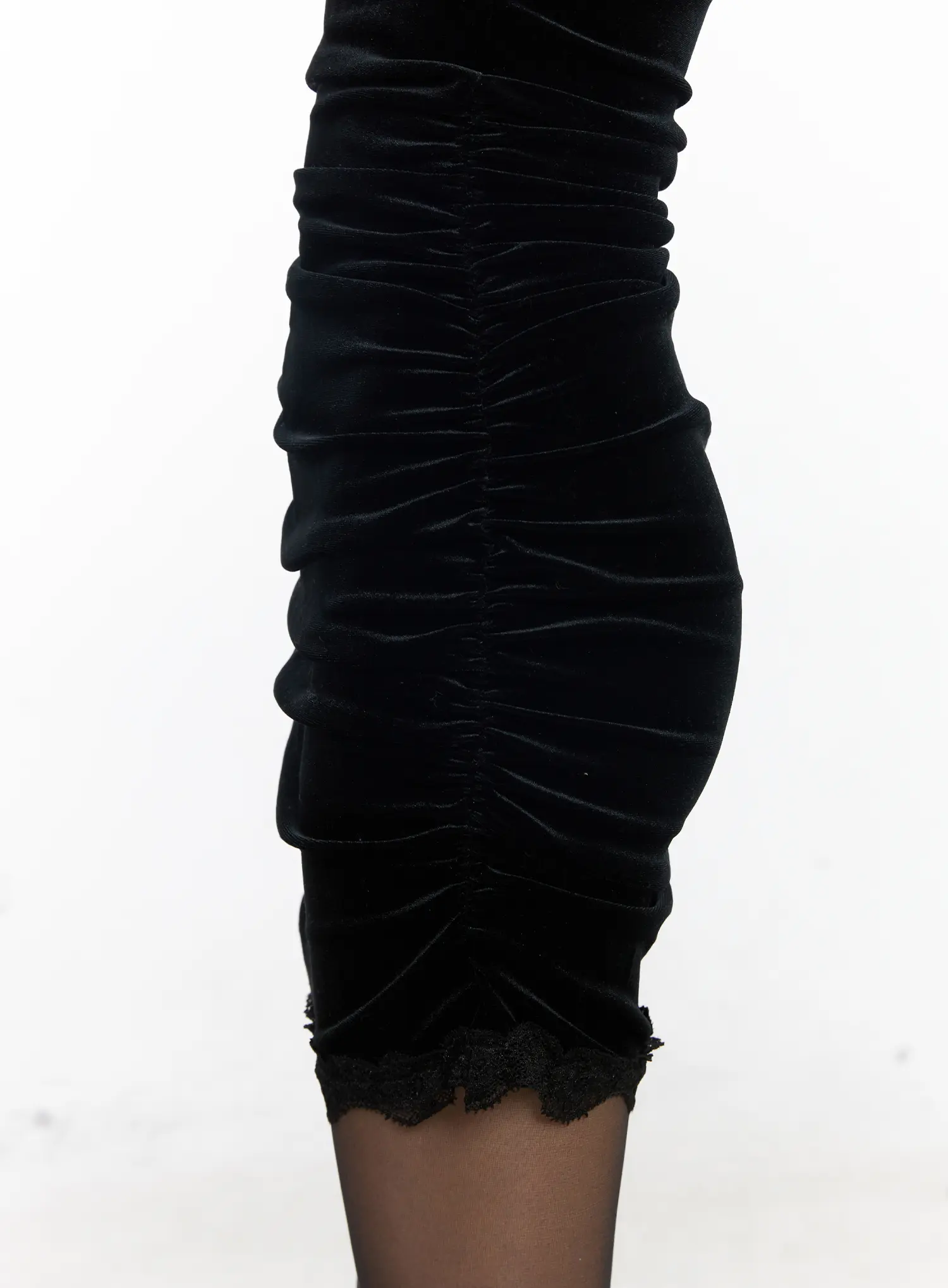 Velvet Lace Mini Dress CJ526 - Image 9