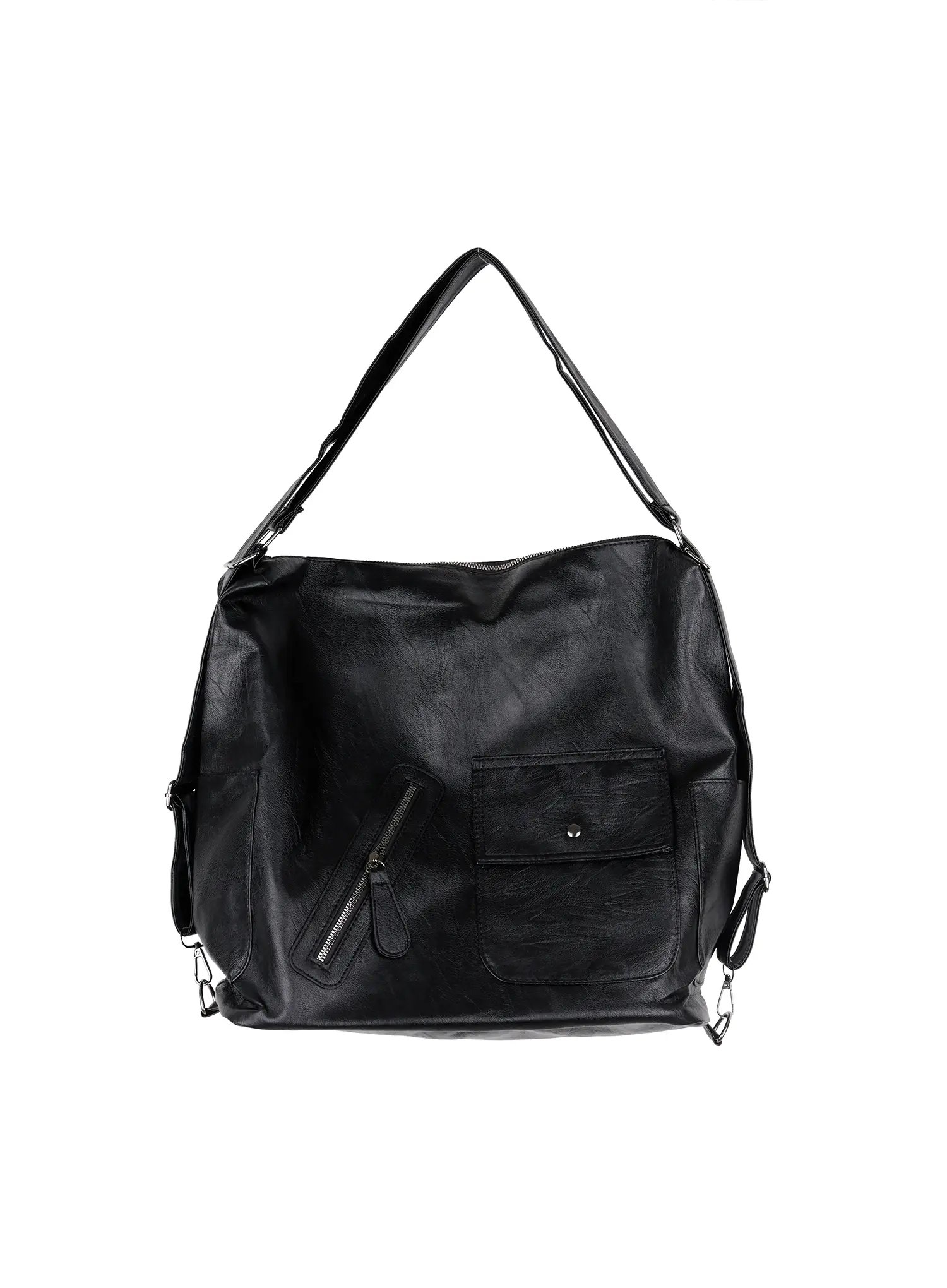 Versatile Faux Leather Shoulder Bag IO502 - Image 7