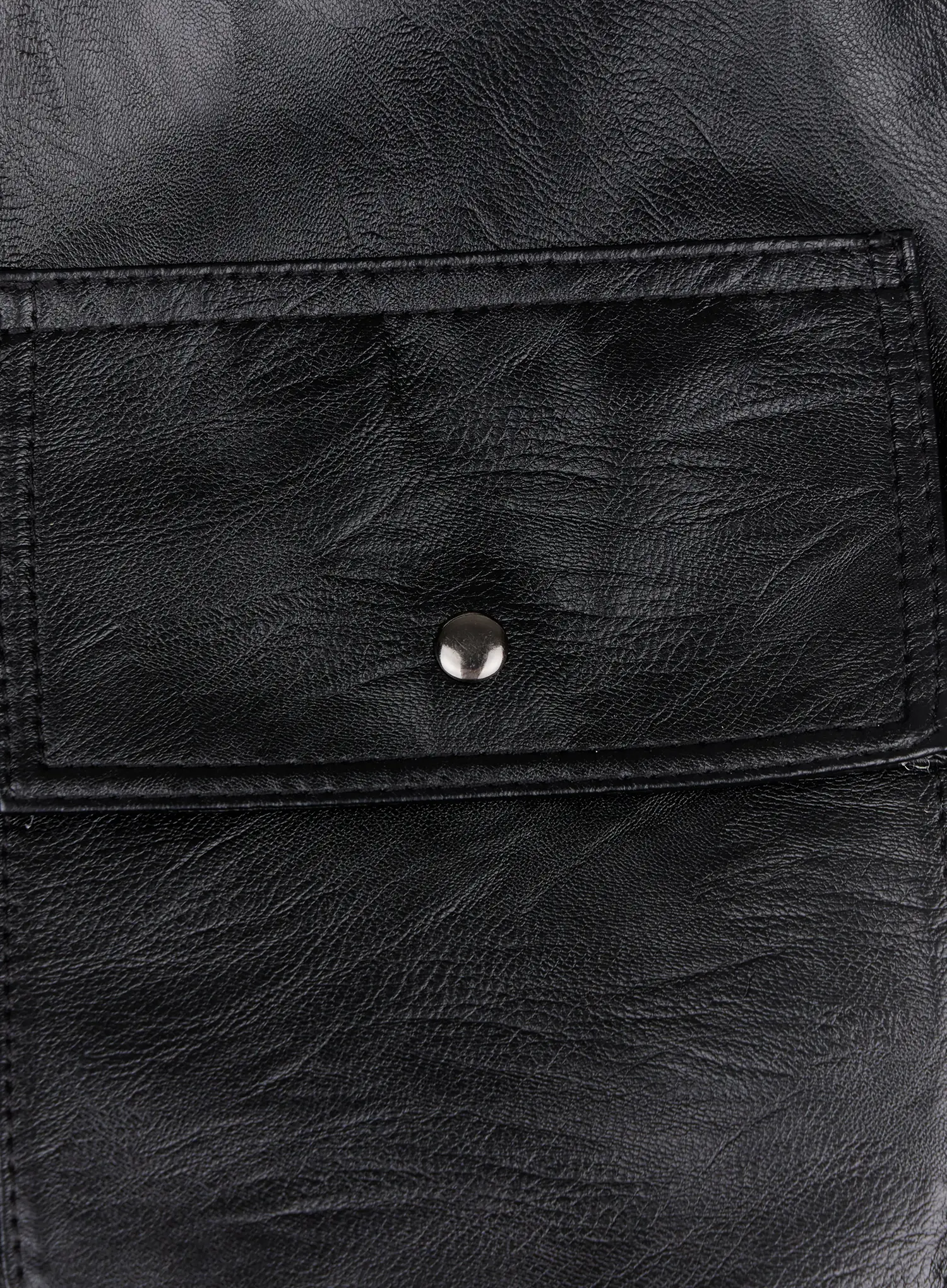 Versatile Faux Leather Shoulder Bag IO502 - Image 9