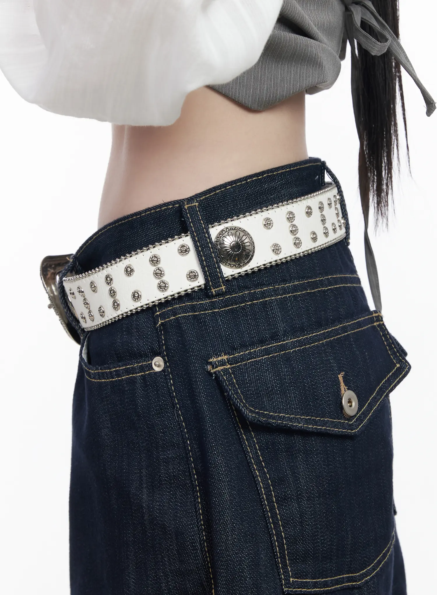 Vintage Cowgirl Buckle Belt CF525 - Image 5