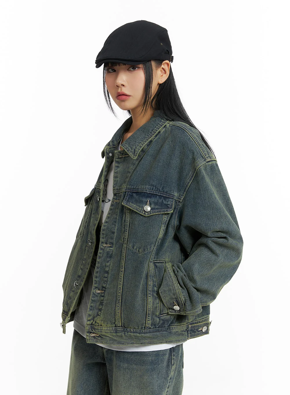 Vintage Denim Jacket (UNISEX) CM407 - Image 4