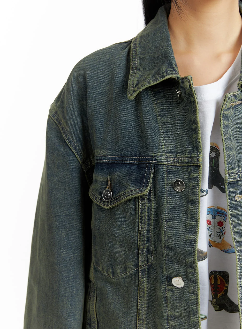 Vintage Denim Jacket (UNISEX) CM407 - Image 5