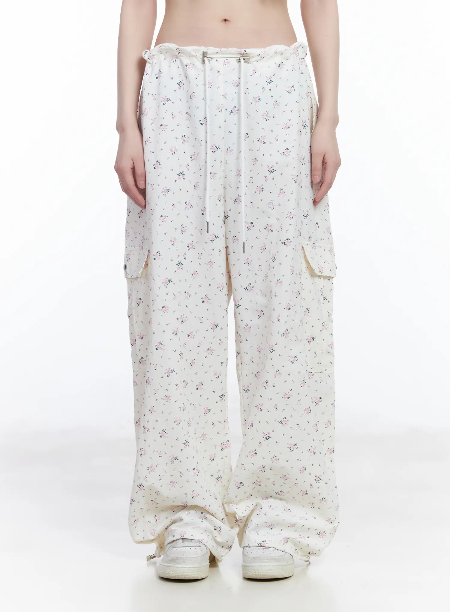 Vintage Floral Wide-Leg Pants CM526 - Image 10