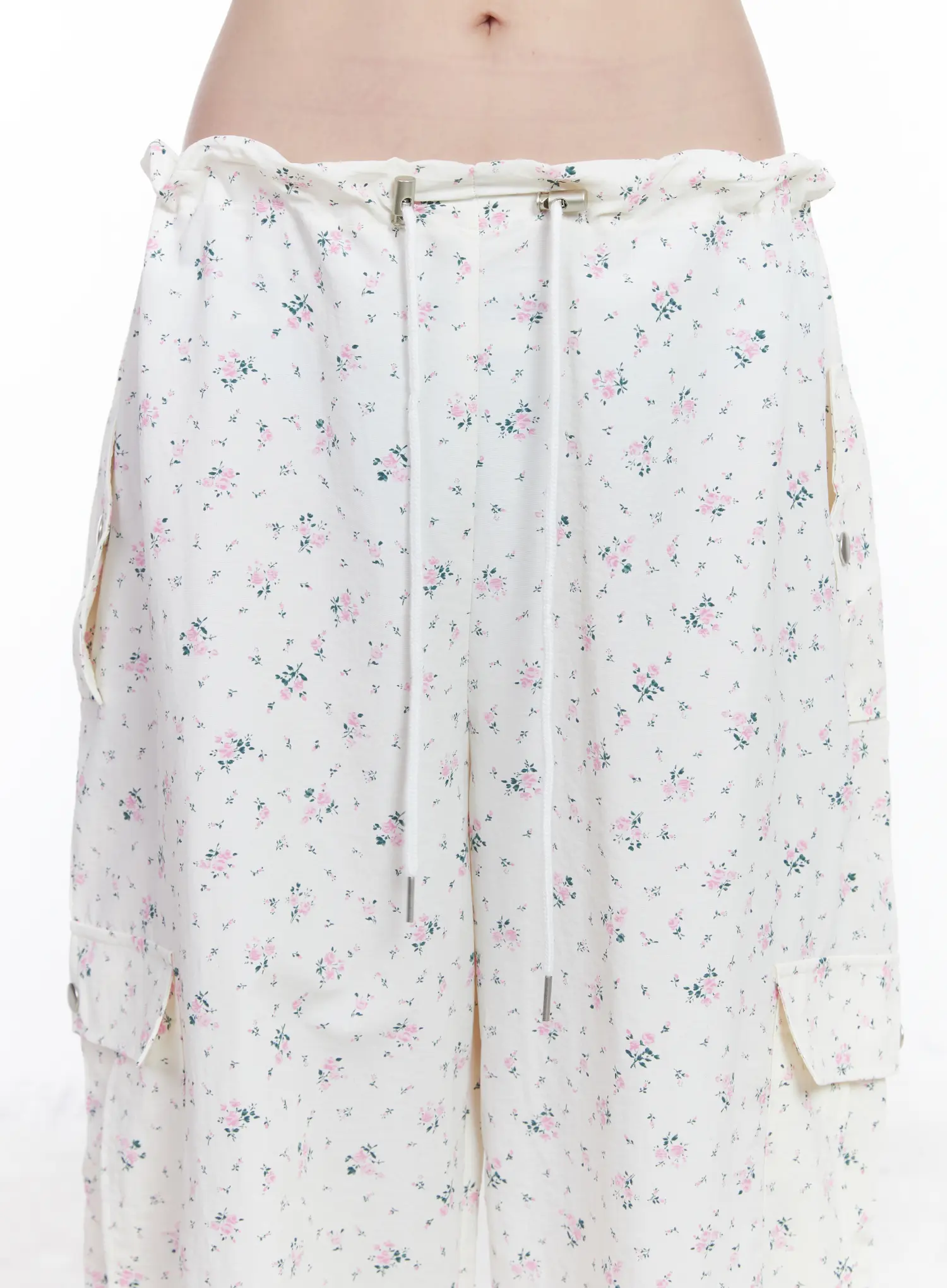 Vintage Floral Wide-Leg Pants CM526 - Image 3