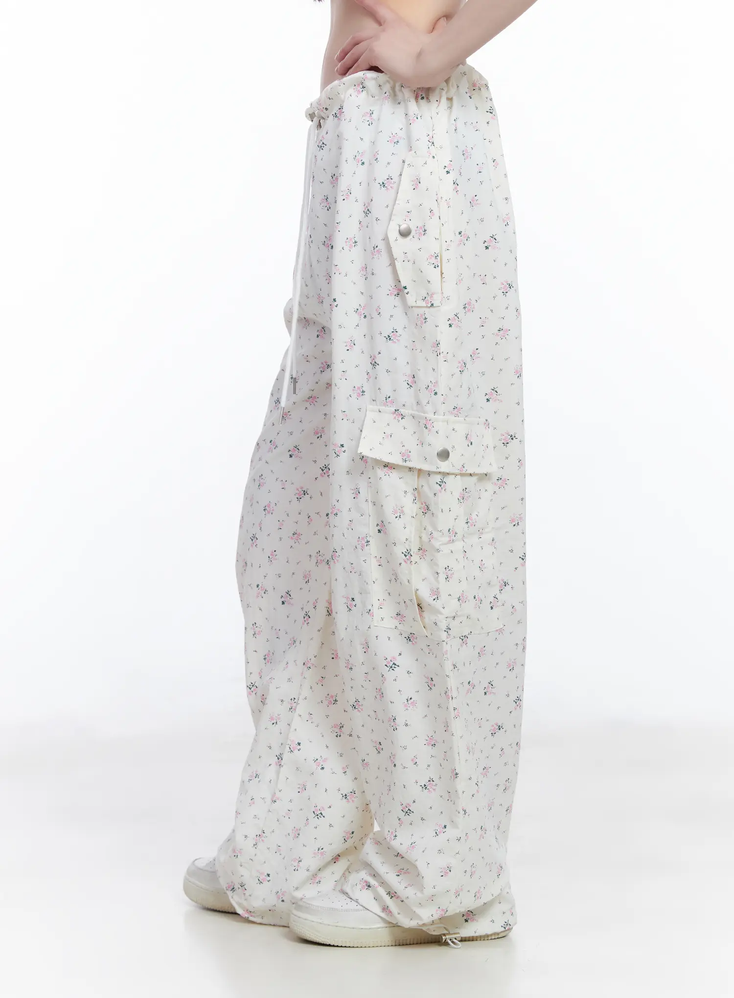 Vintage Floral Wide-Leg Pants CM526 - Image 6