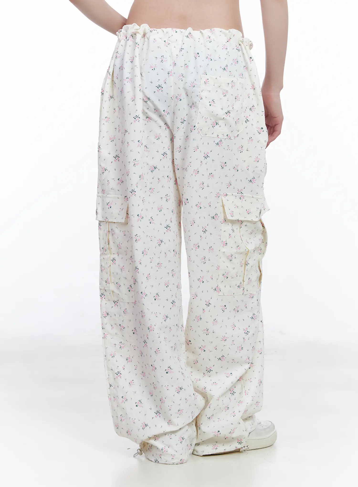 Vintage Floral Wide-Leg Pants CM526 - Image 8